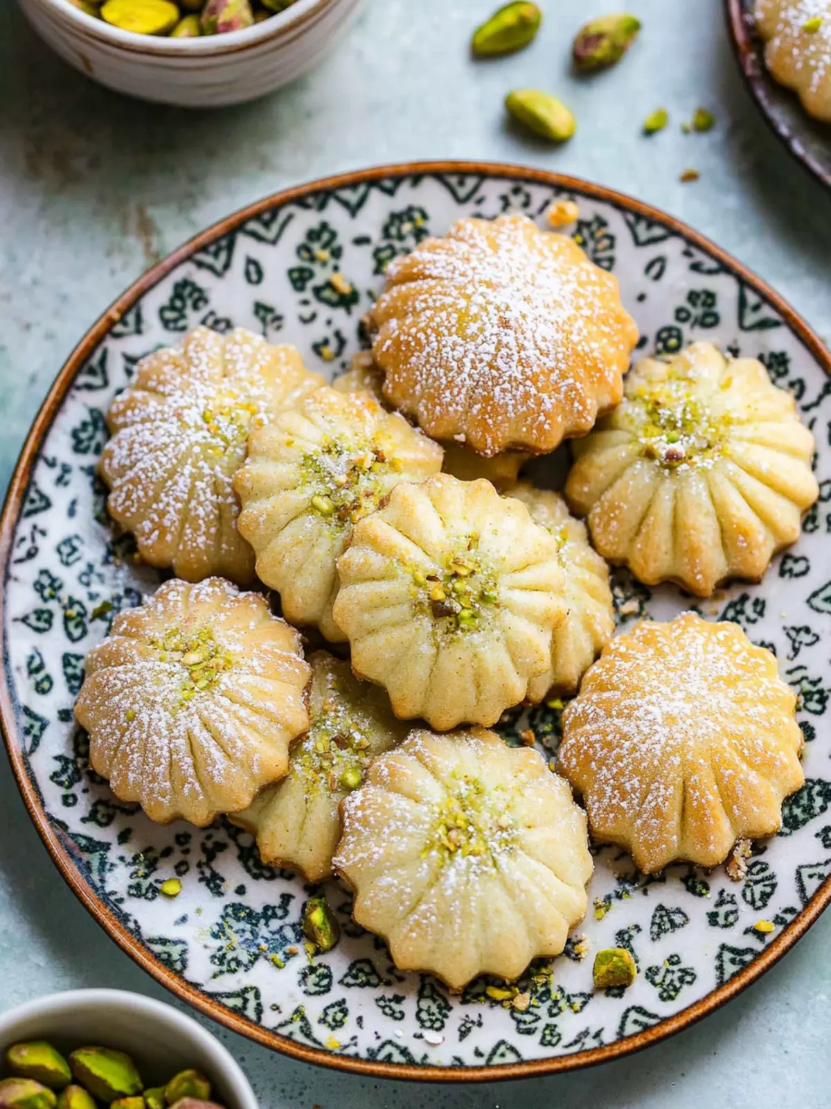 Pistachio Maamoul Cookies