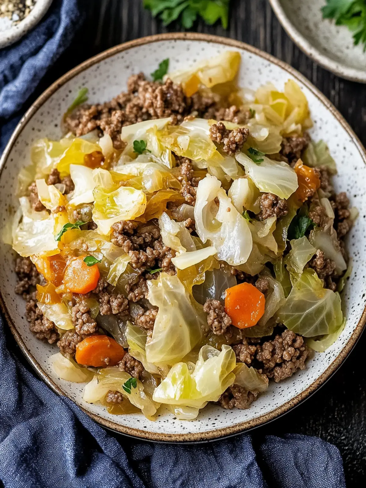Irish Ground Beef and Cabbage