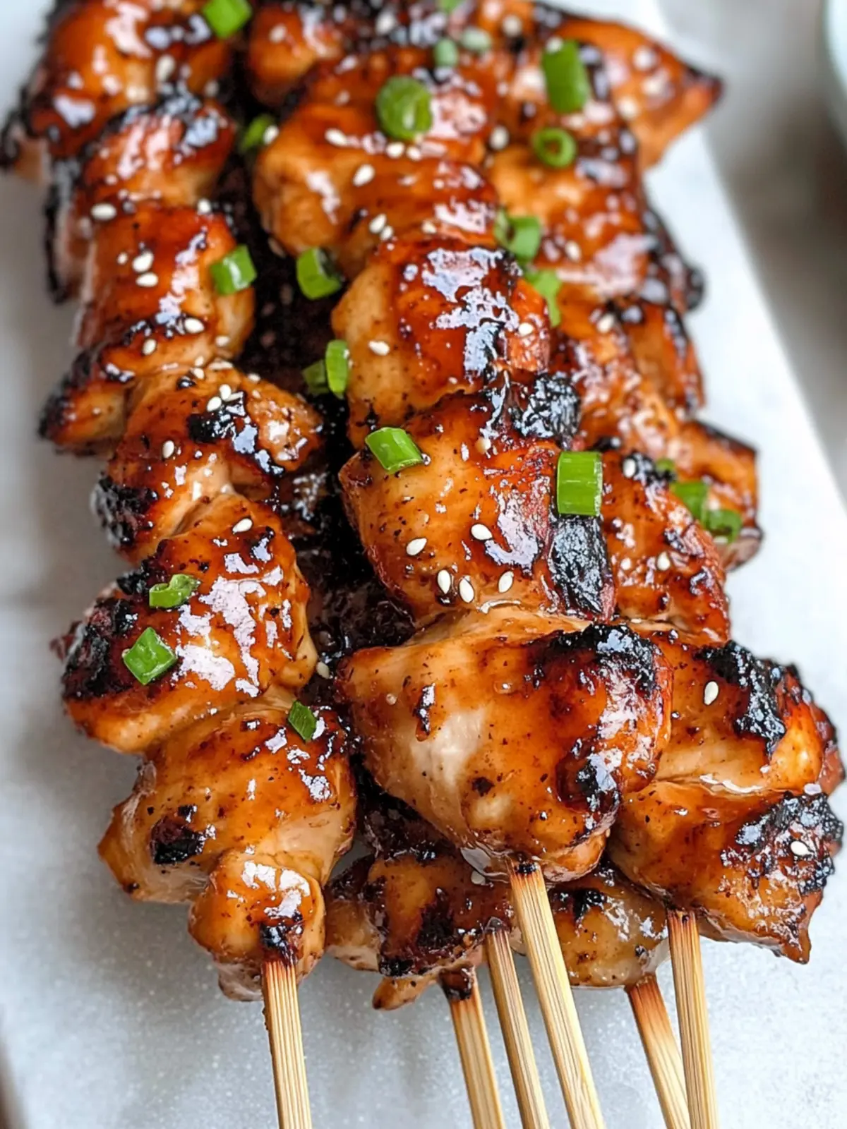 Bourbon Chicken Skewers