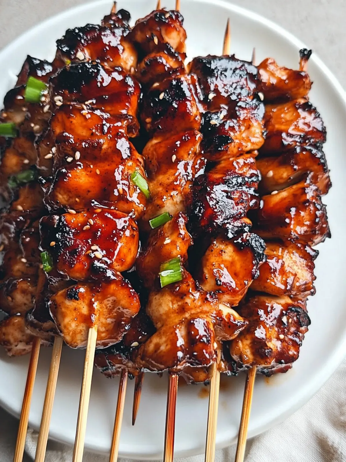 Bourbon Chicken Skewers