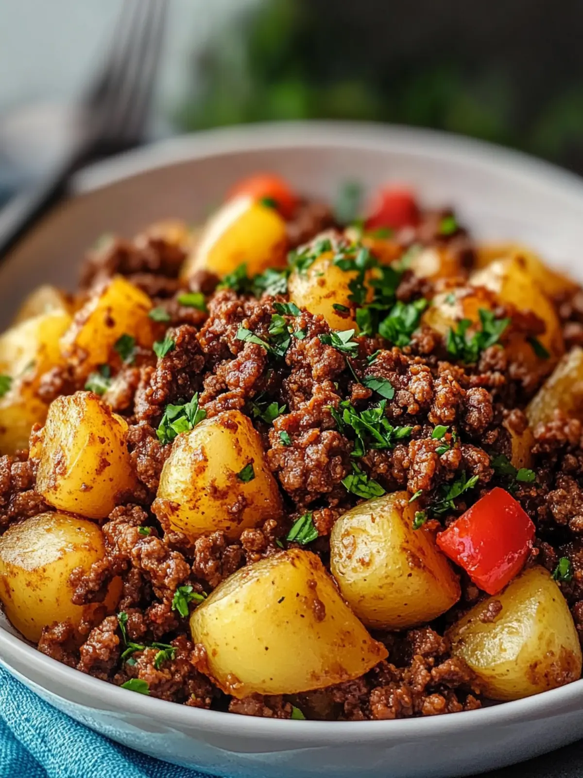 Crispy Ground Beef And Potatoes