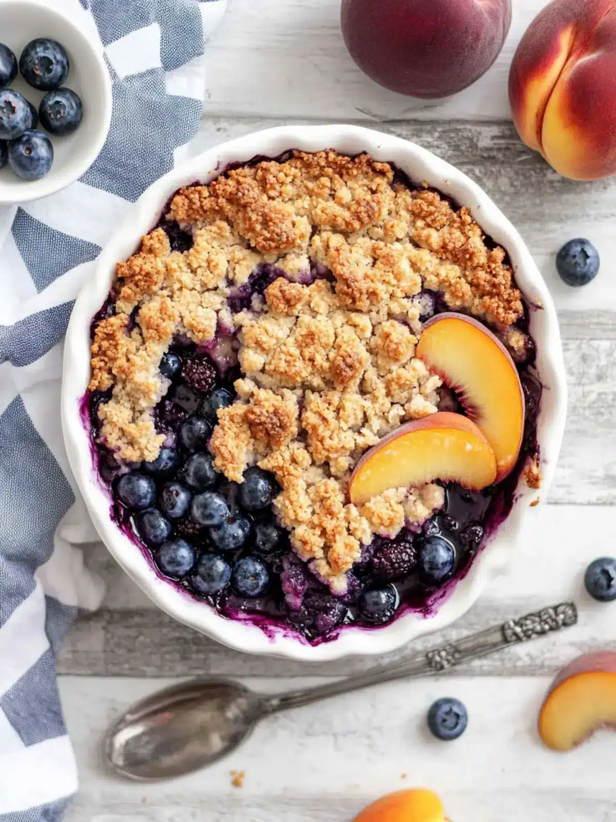 Blueberry Peach Crumble