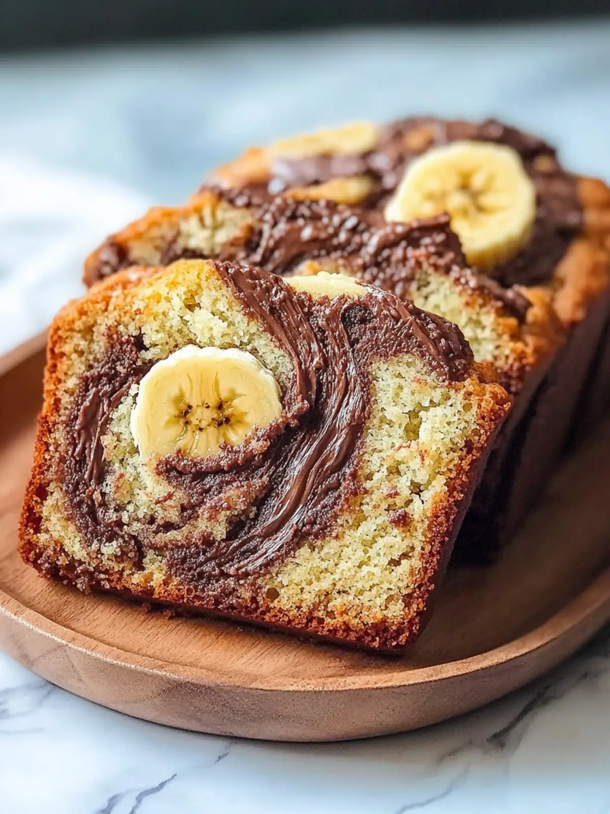 Nutella Swirl Banana Bread