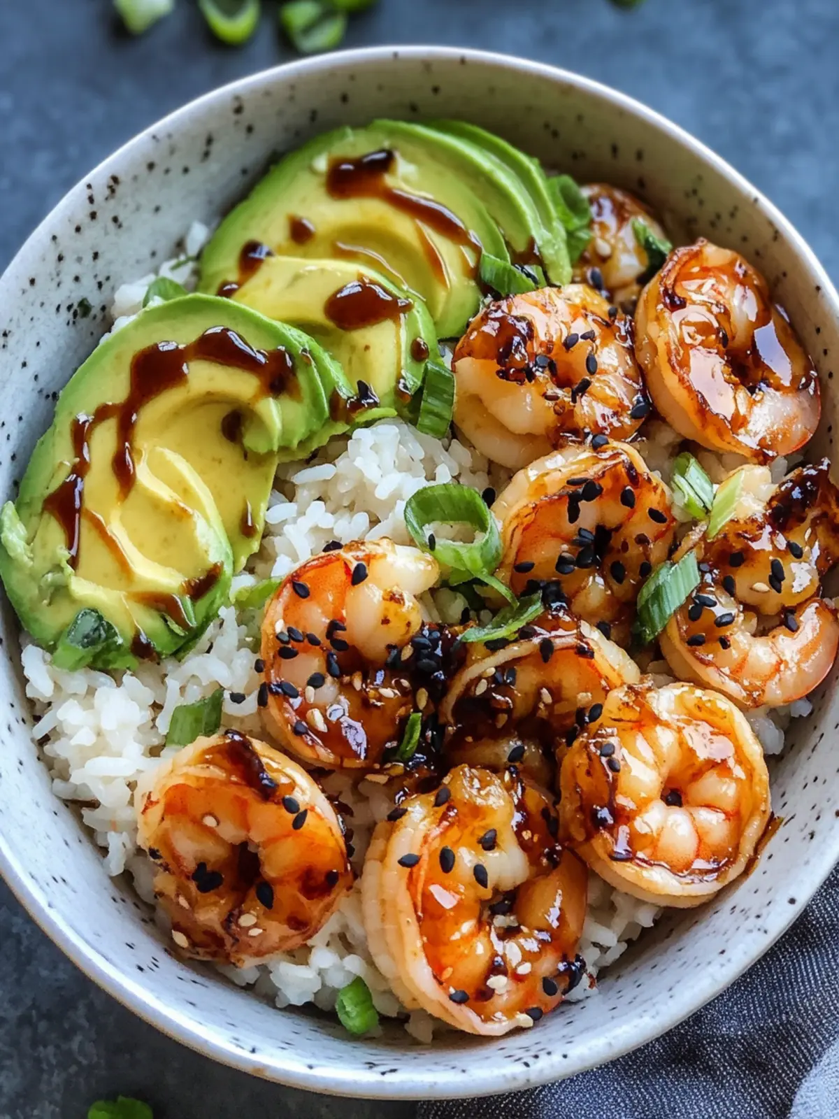 Teriyaki Shrimp Rice Bowls