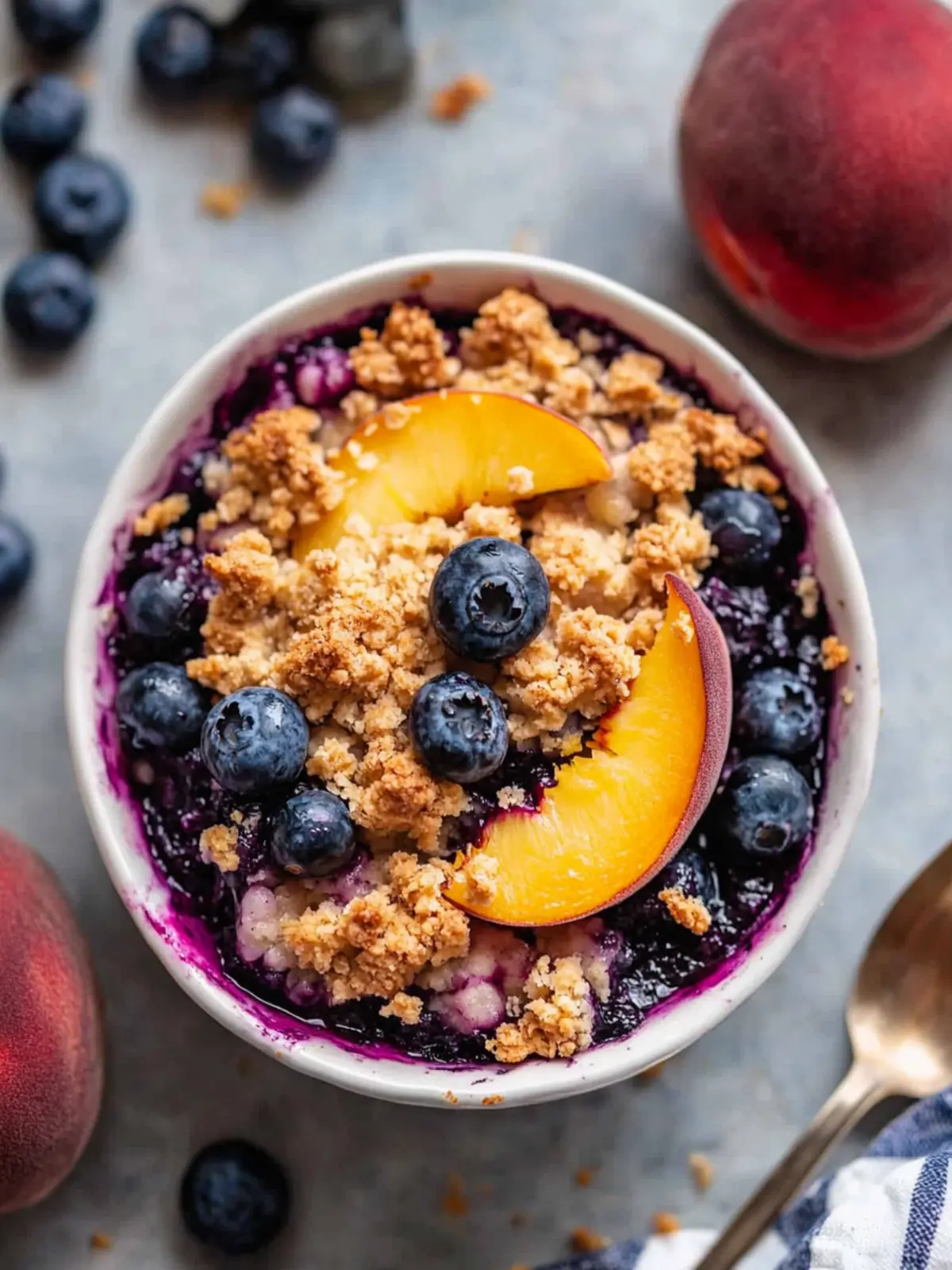 Blueberry Peach Crumble