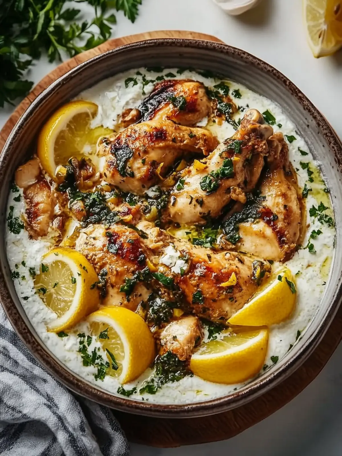 Lebanese Lemon Garlic Chicken