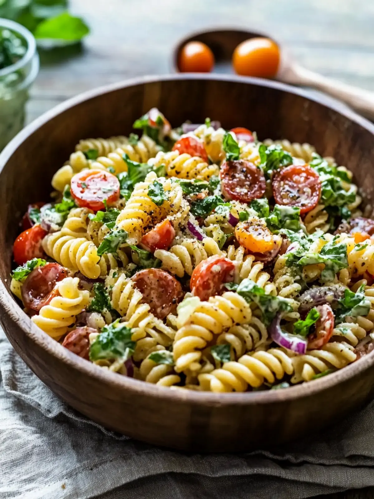Gluten Free Dairy Free BLT Pasta Salad