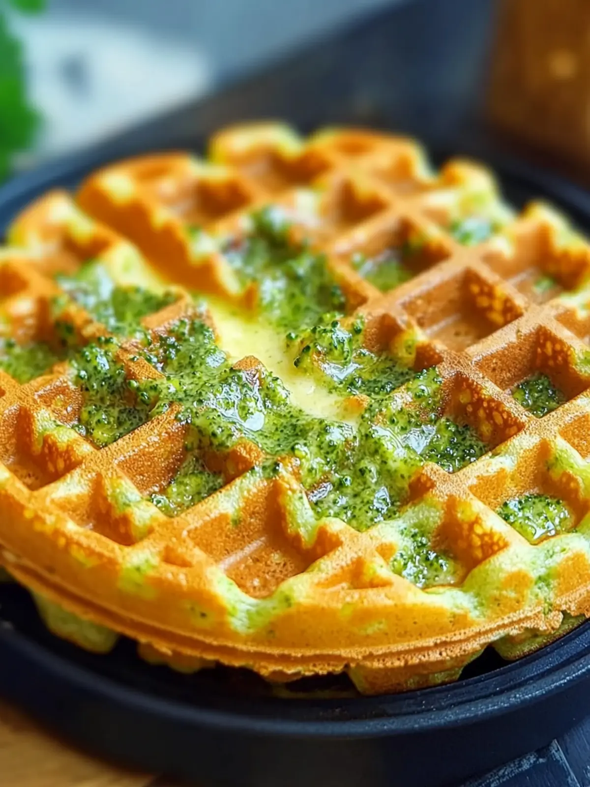 Broccoli & Cheese Waffles