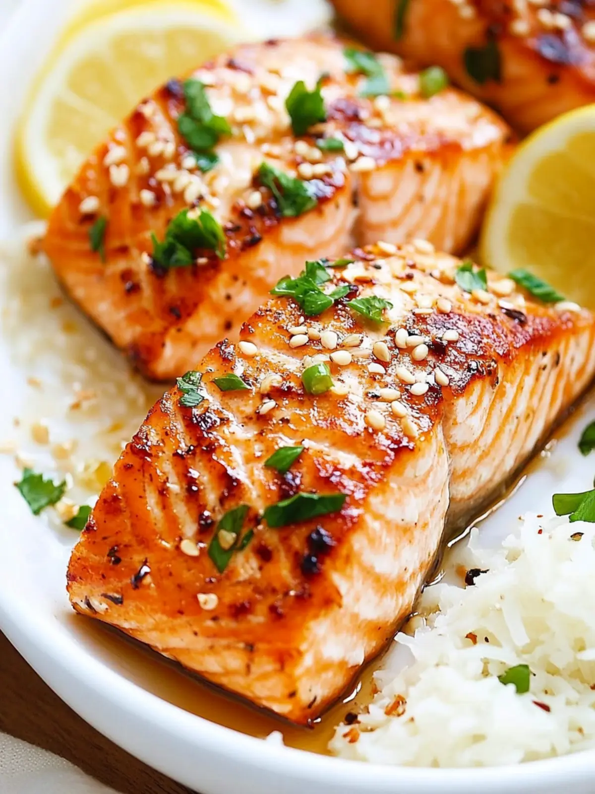 Ginger Garlic Baked Salmon