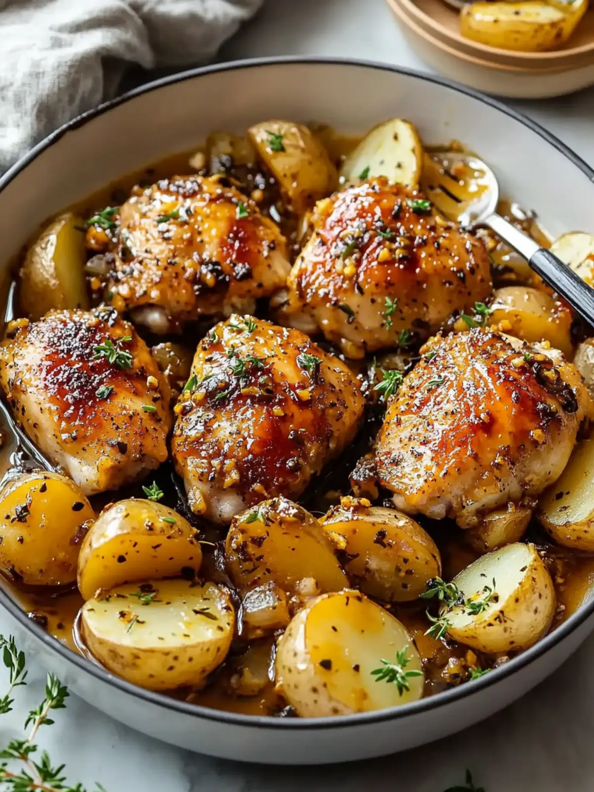 Honey Mustard Chicken and Potatoes