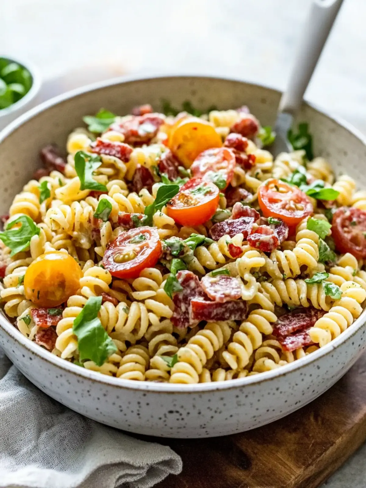 Gluten Free Dairy Free BLT Pasta Salad