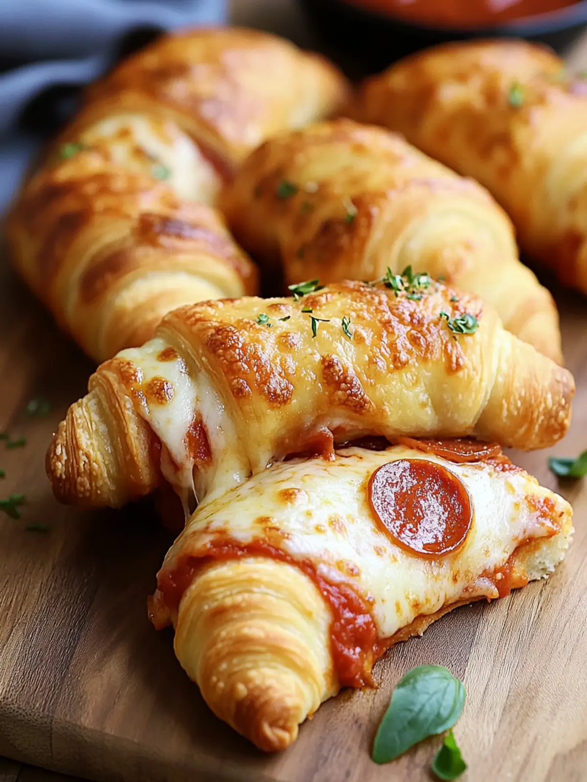Pepperoni Pizza Crescent Rolls