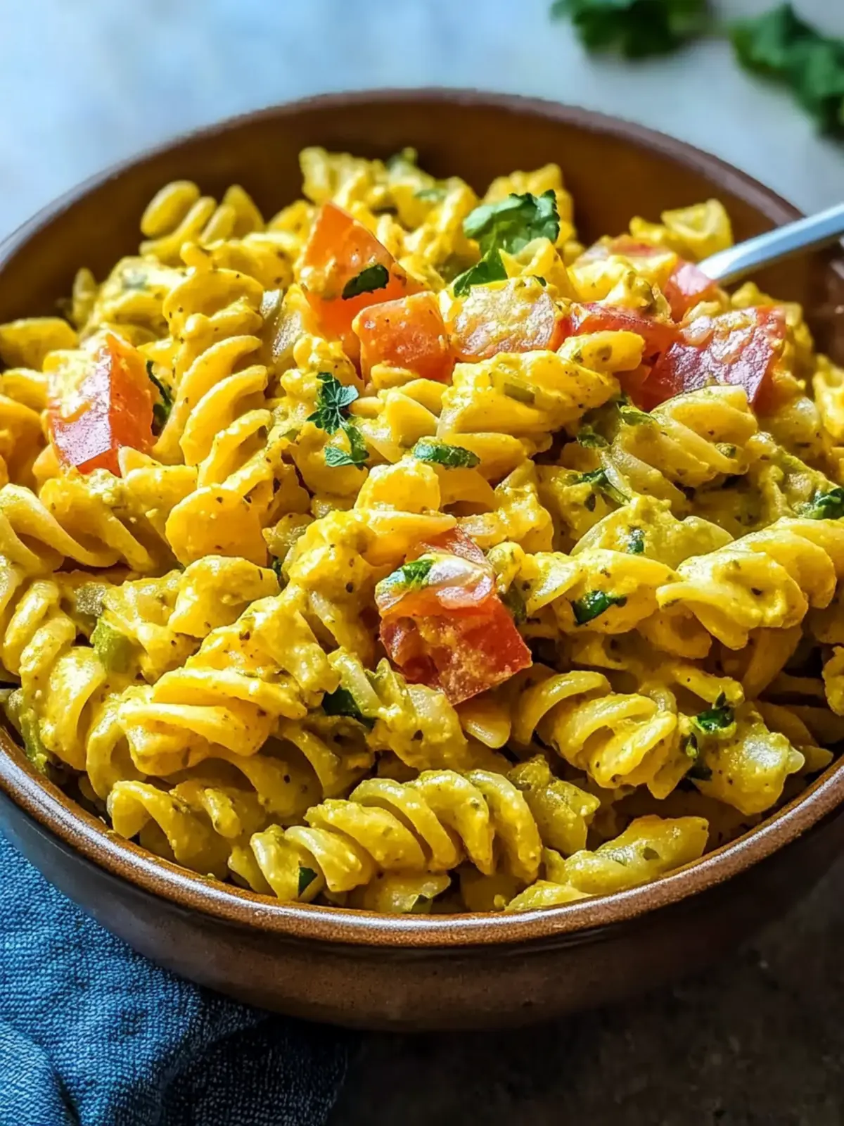 Creamy Curry Pasta Salad