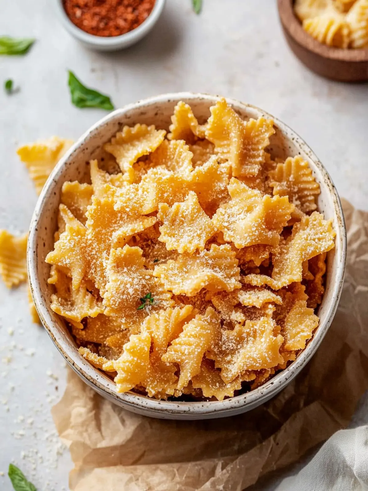 Air Fryer Pasta Chips