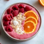 Raspberry Orange Smoothie Bowl