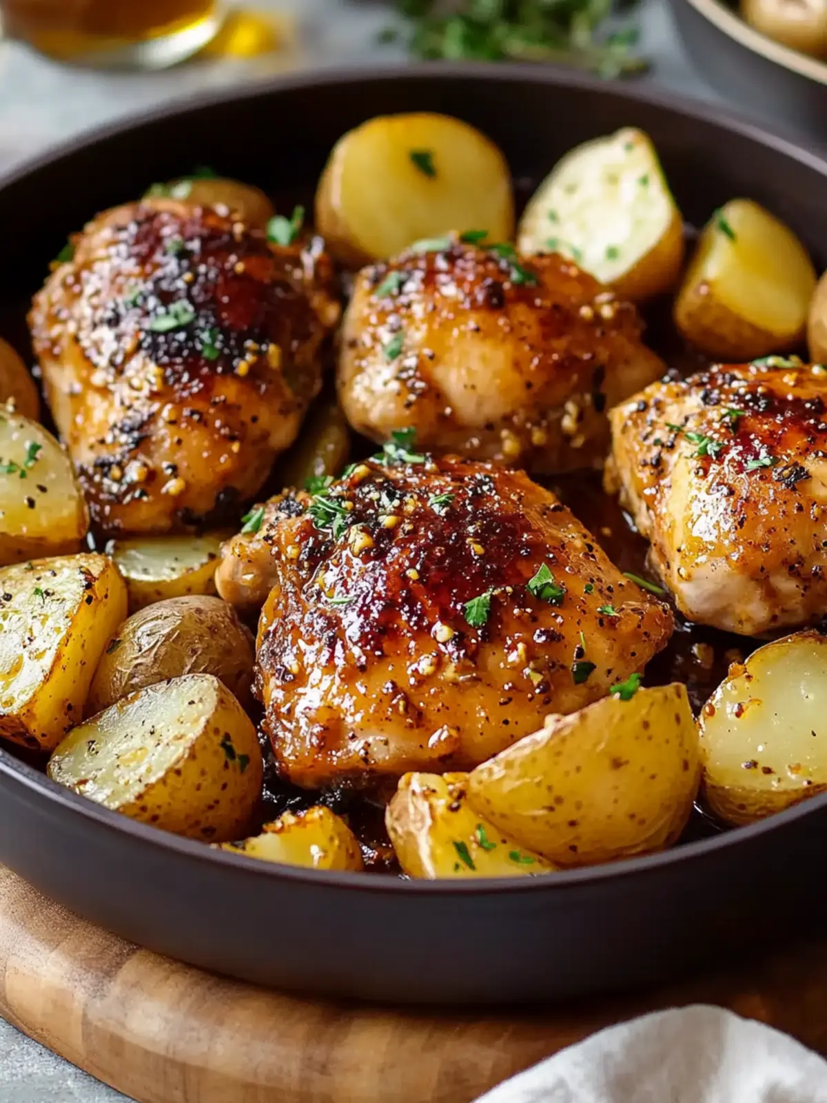 Honey Mustard Chicken and Potatoes