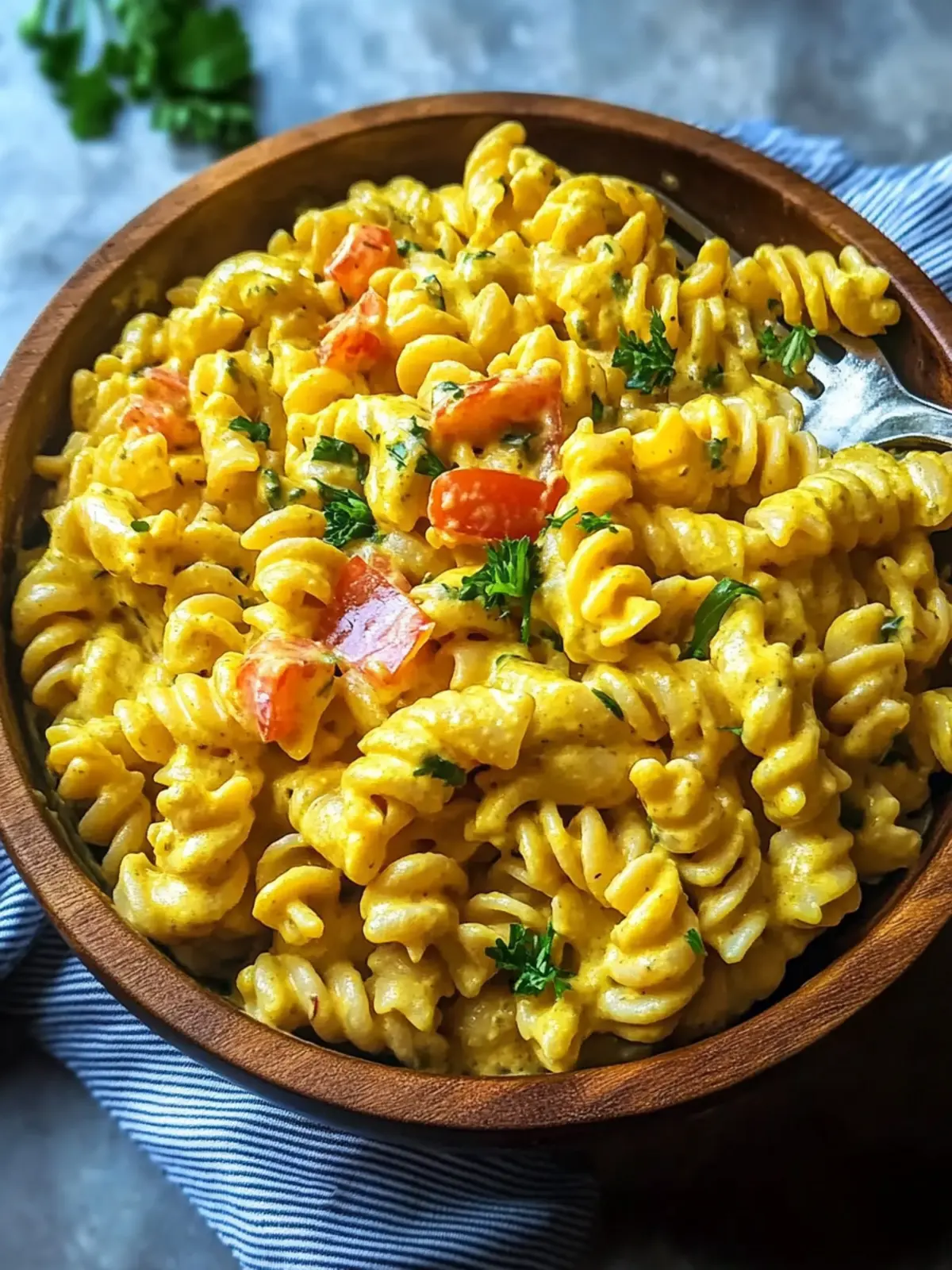 Creamy Curry Pasta Salad