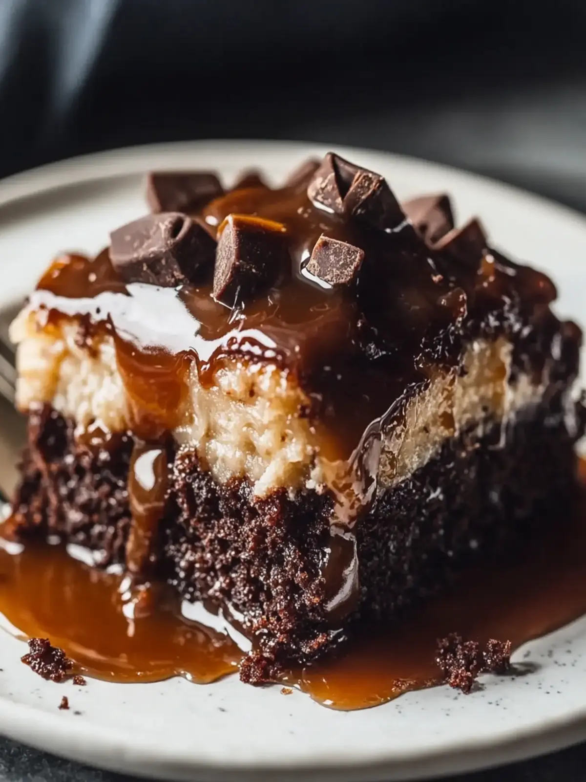 Chocolate Caramel Dump Cake
