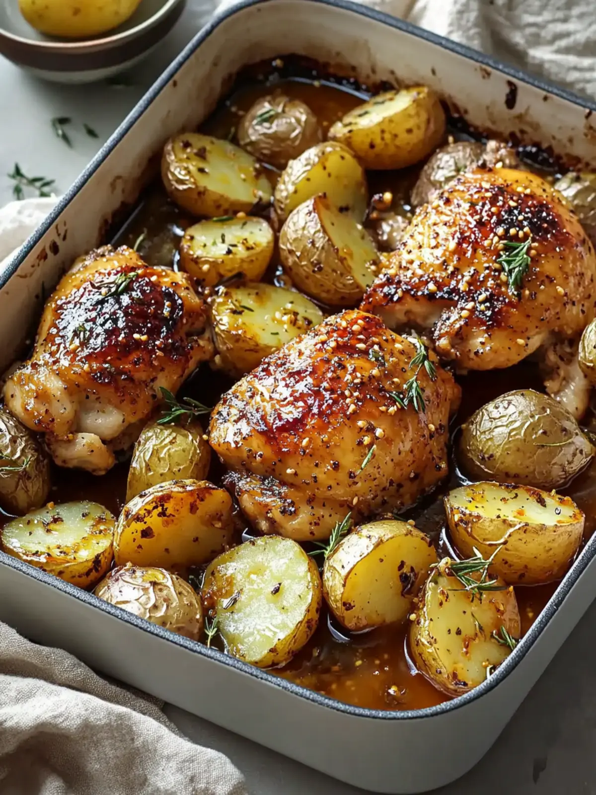 Honey Mustard Chicken and Potatoes