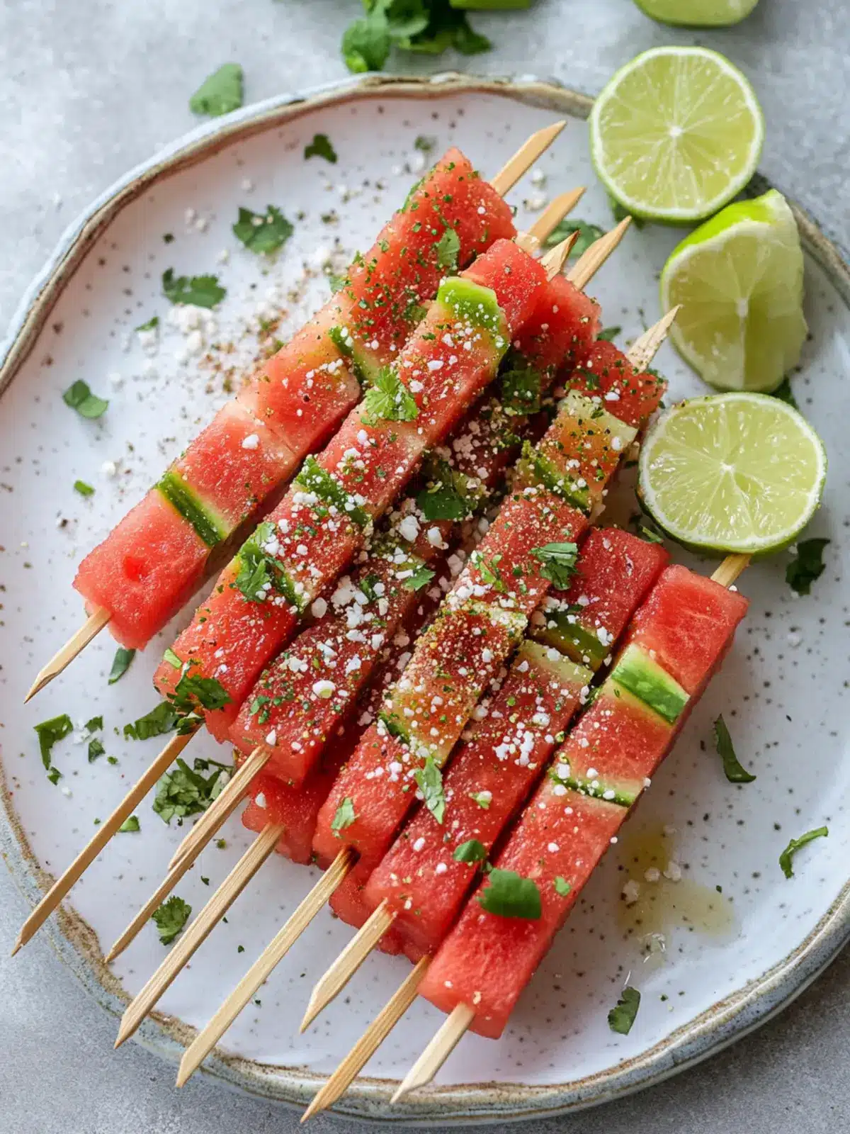 Watermelon Tajin Skewers