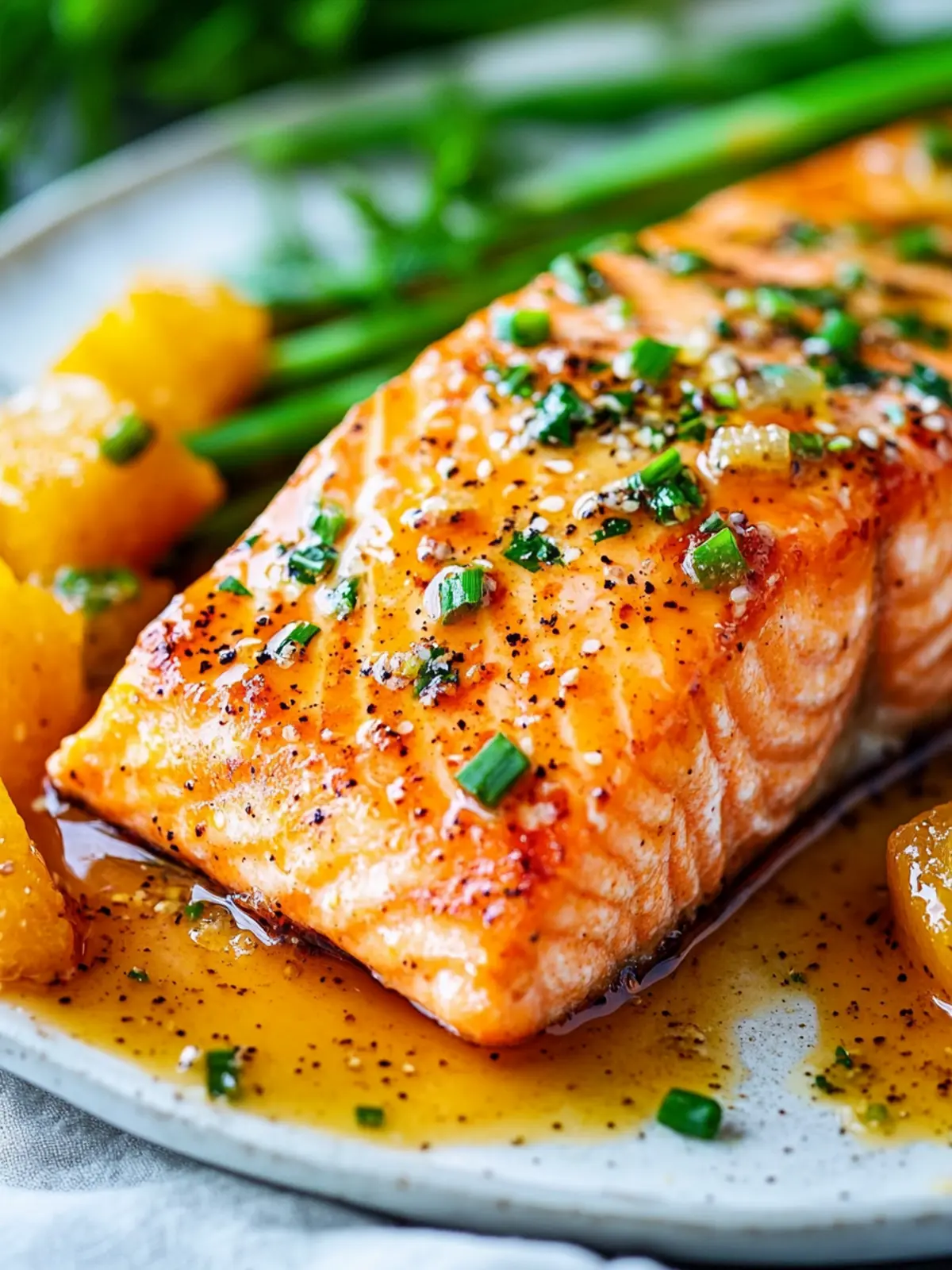Apricot Dijon Glazed Salmon