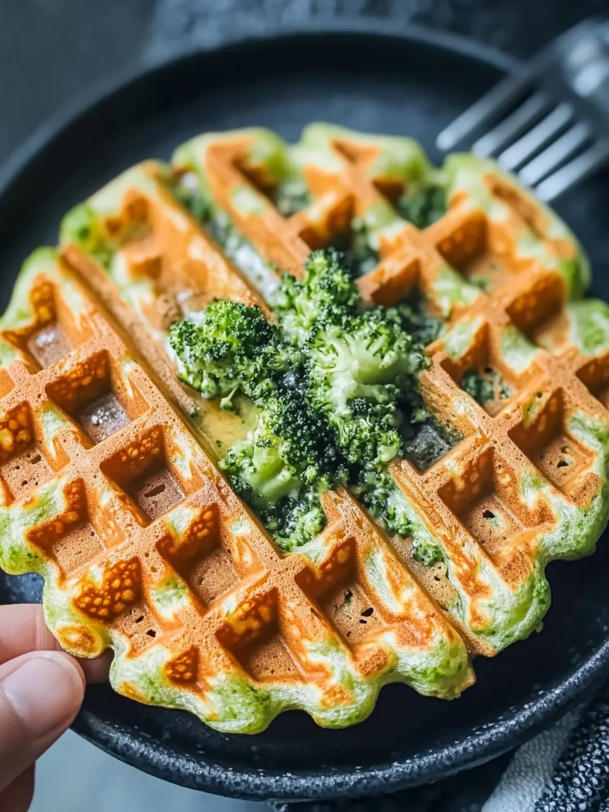 Broccoli & Cheese Waffles