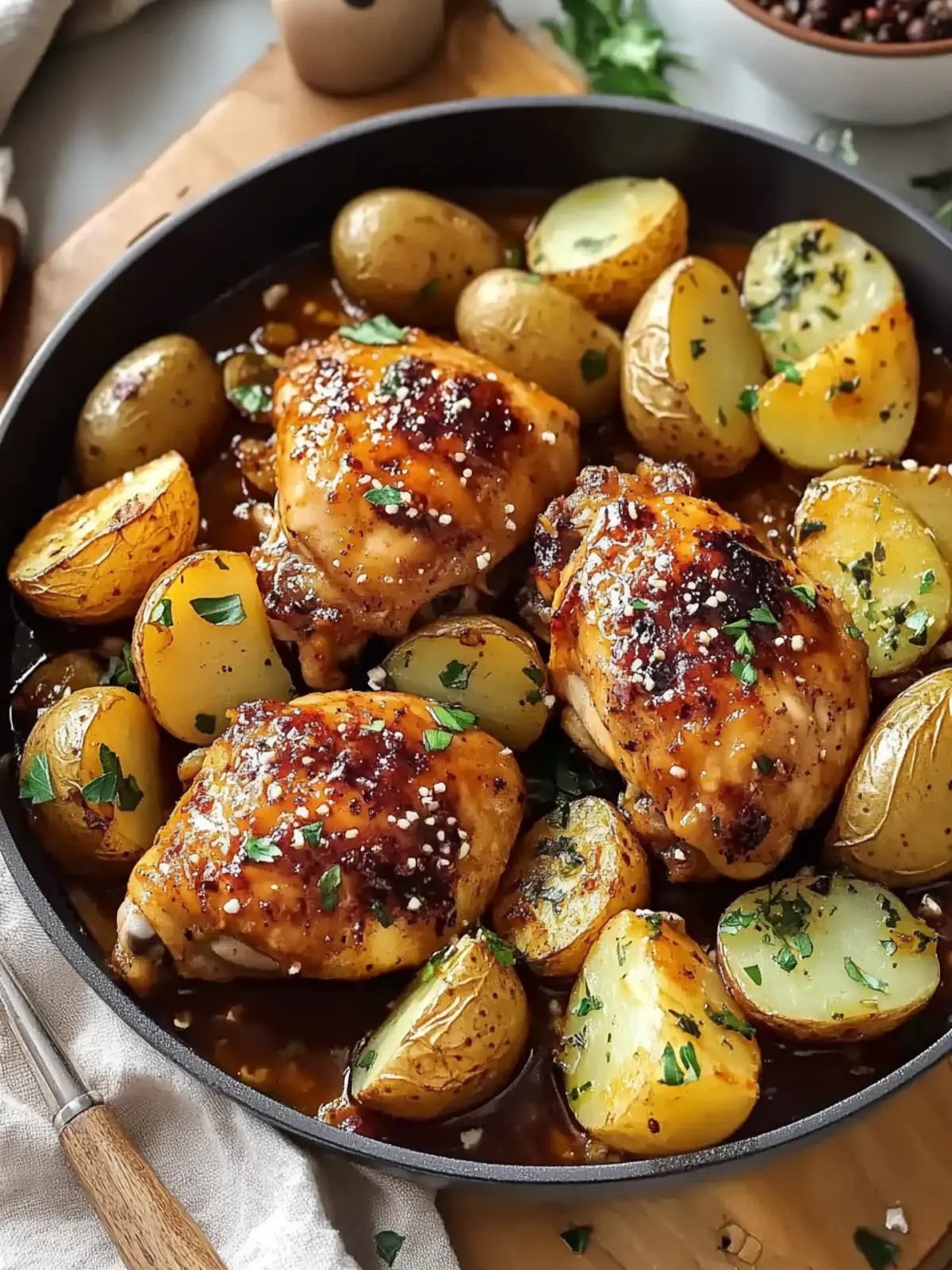 Honey Mustard Chicken and Potatoes