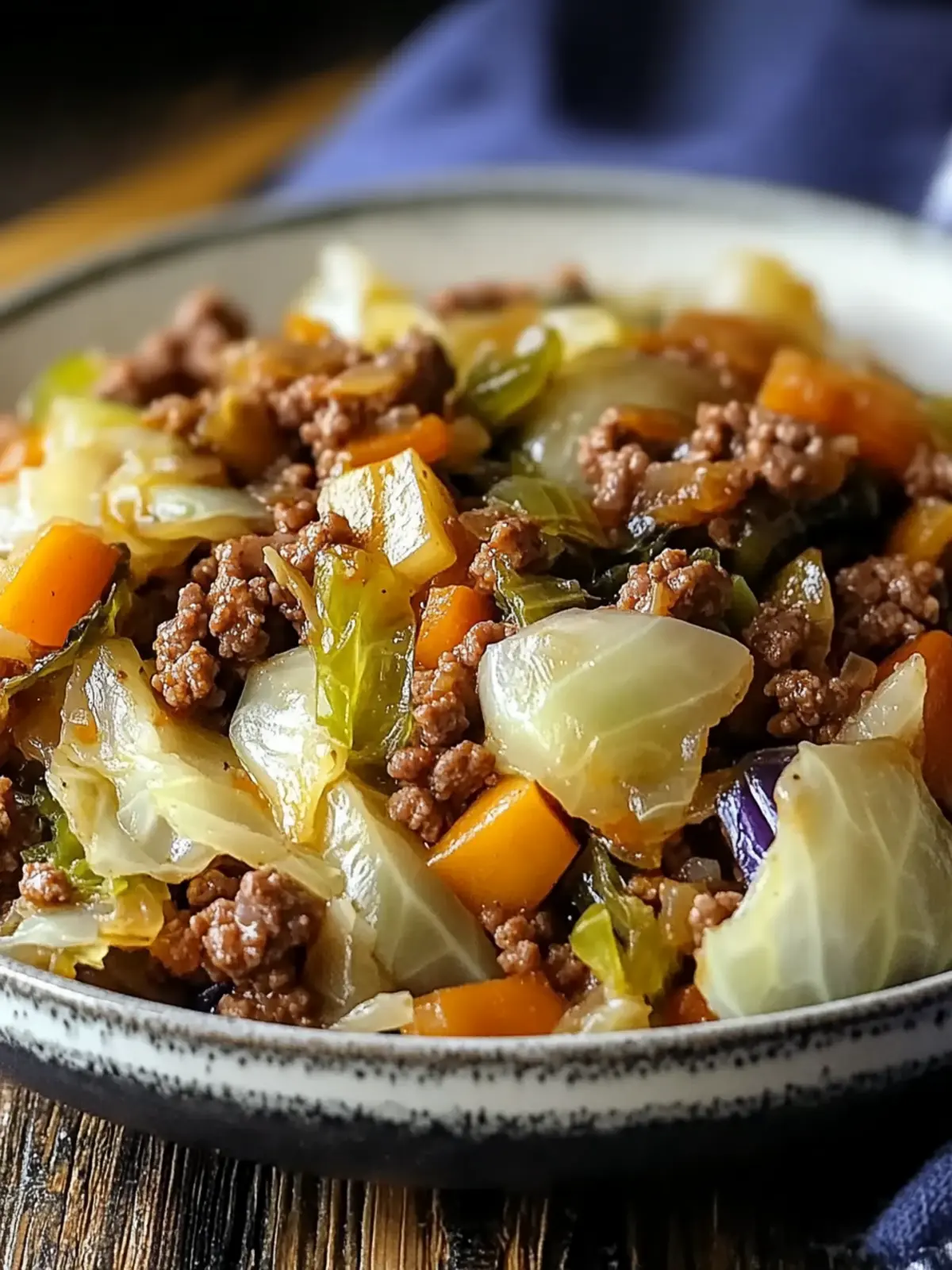 Irish Ground Beef and Cabbage