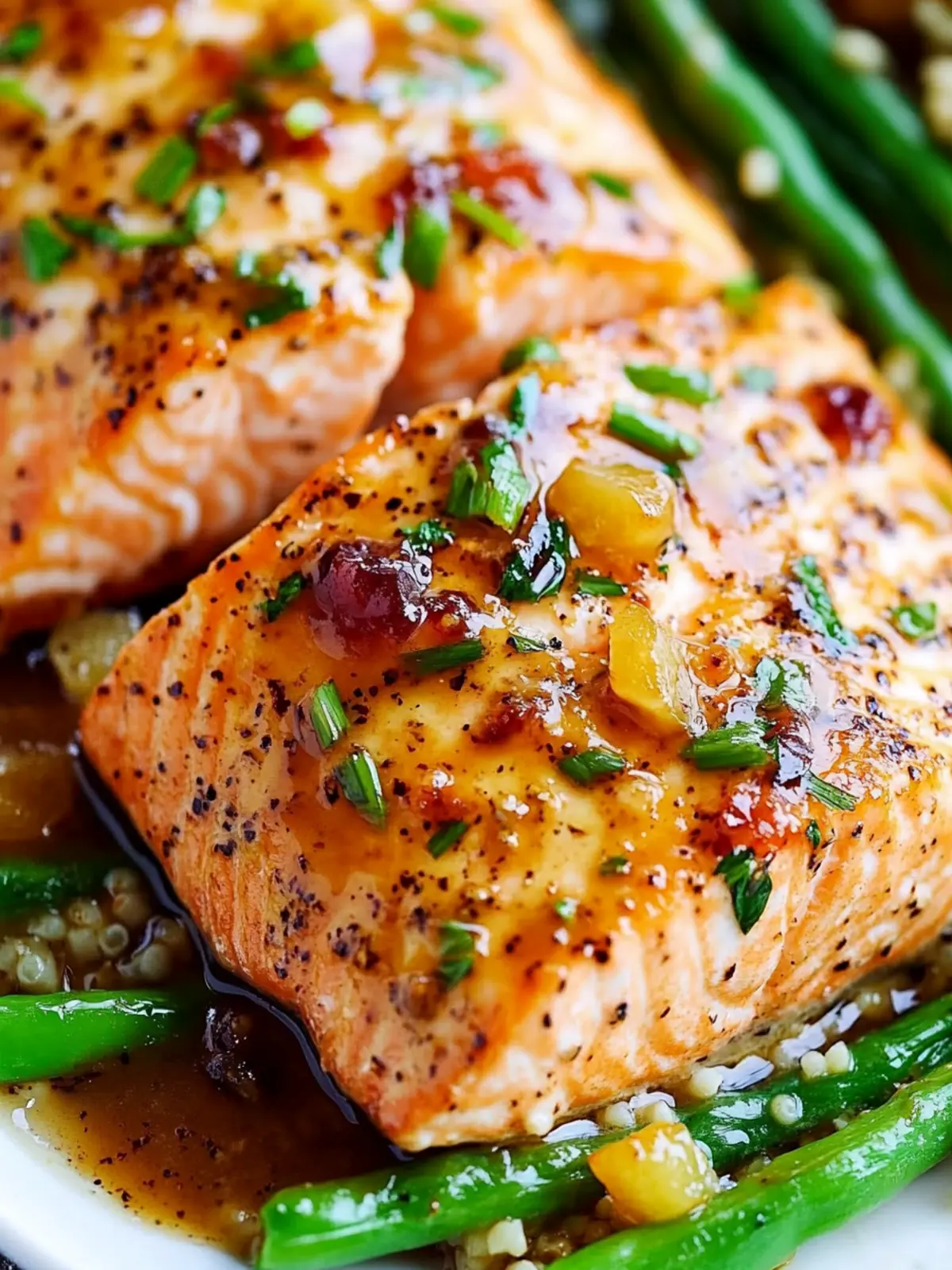 Apricot Dijon Glazed Salmon