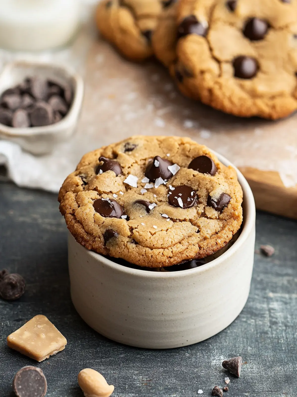 Peanut Butter Dark Chocolate Chip Cookies