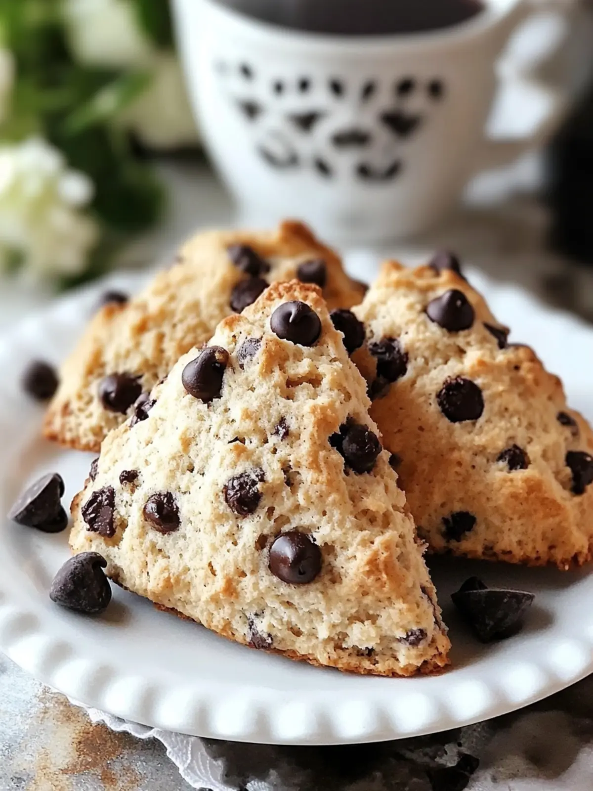 Chocolate Chip Coffee Scones