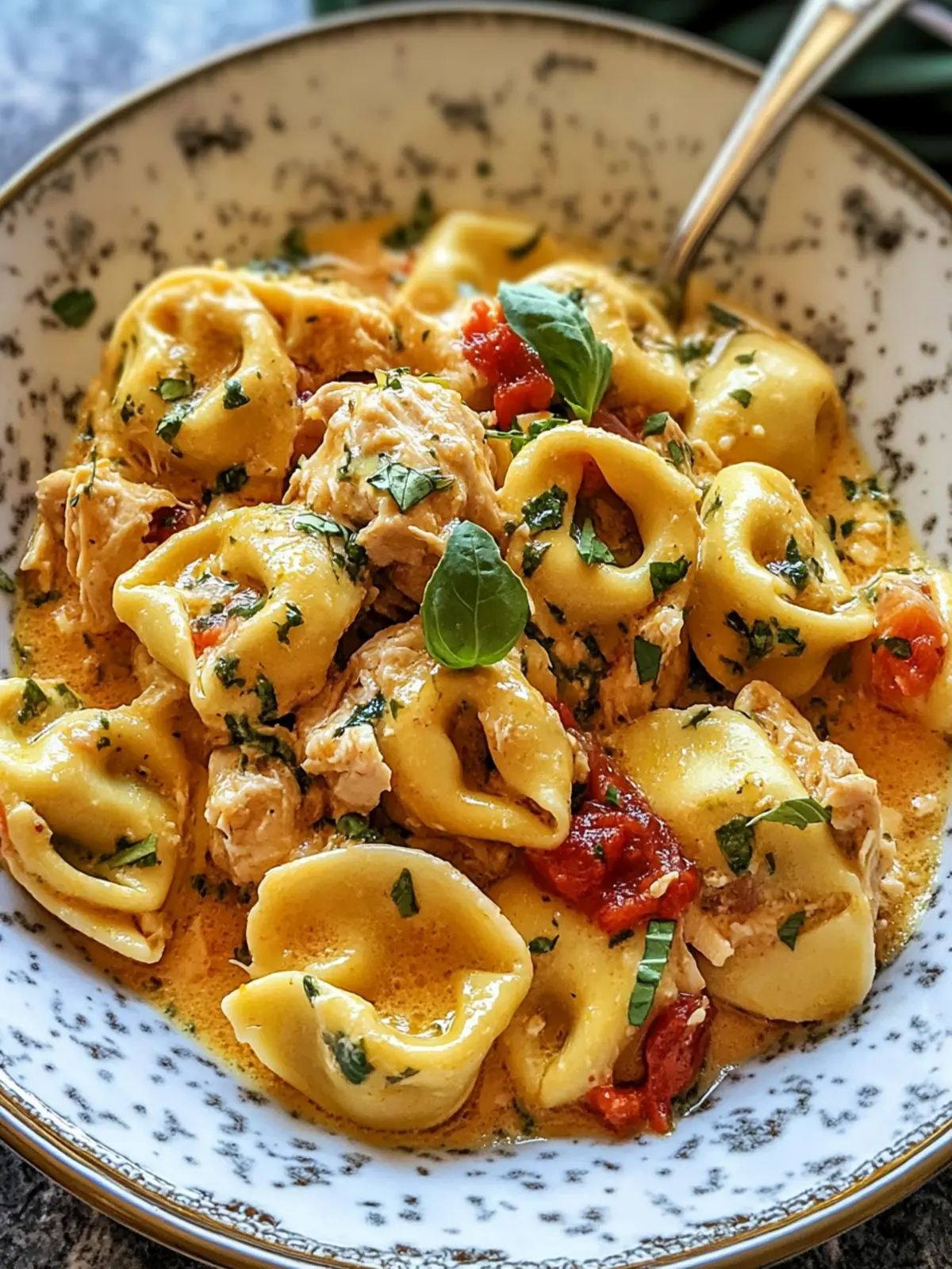Best CrockPot Chicken Tortellini