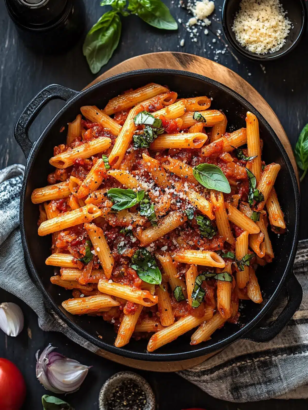 Penne Arrabbiata with Chili Crisp