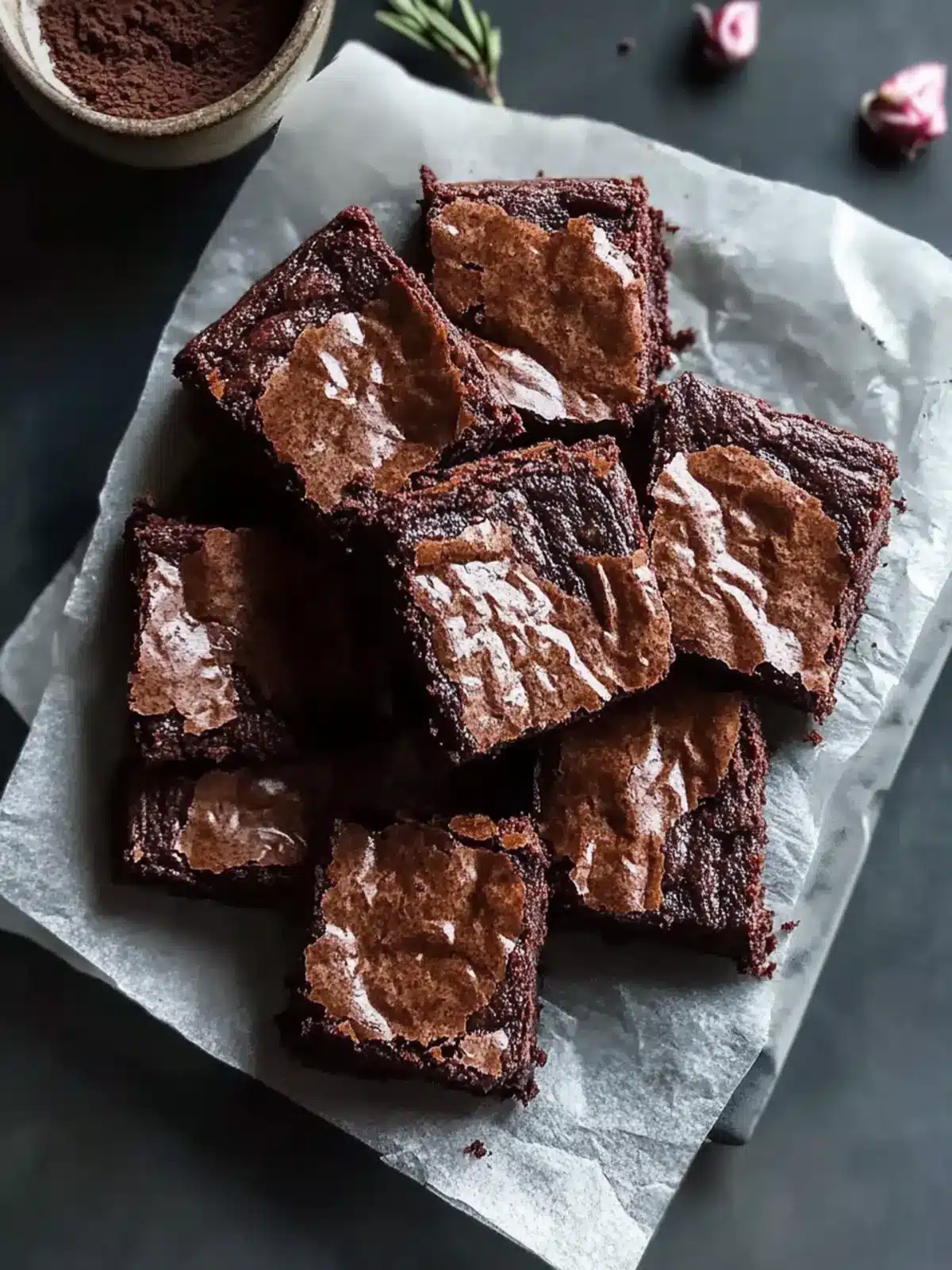 No Sugar Greek Yogurt Brownies
