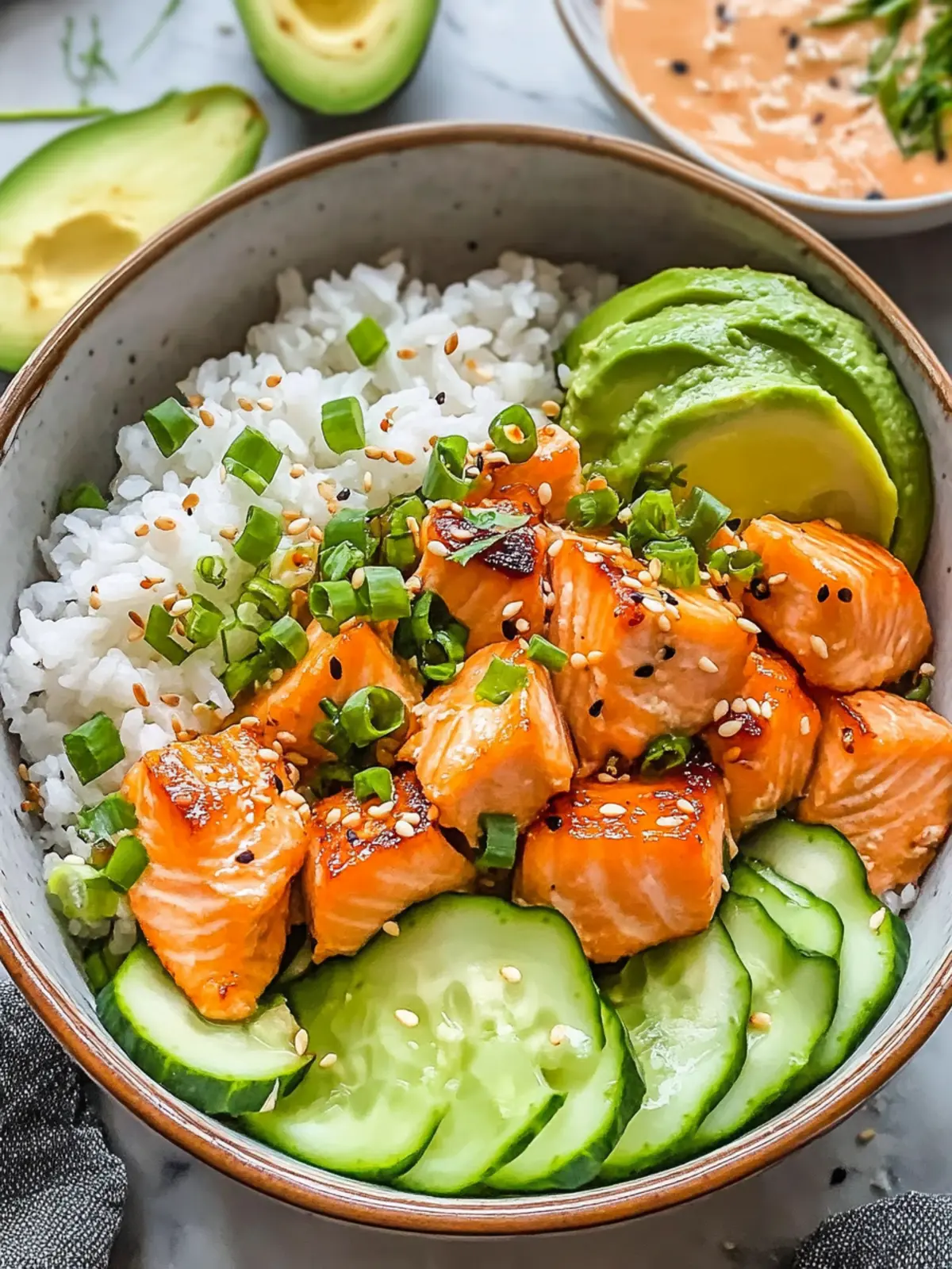 Quick Crispy Salmon Bowls