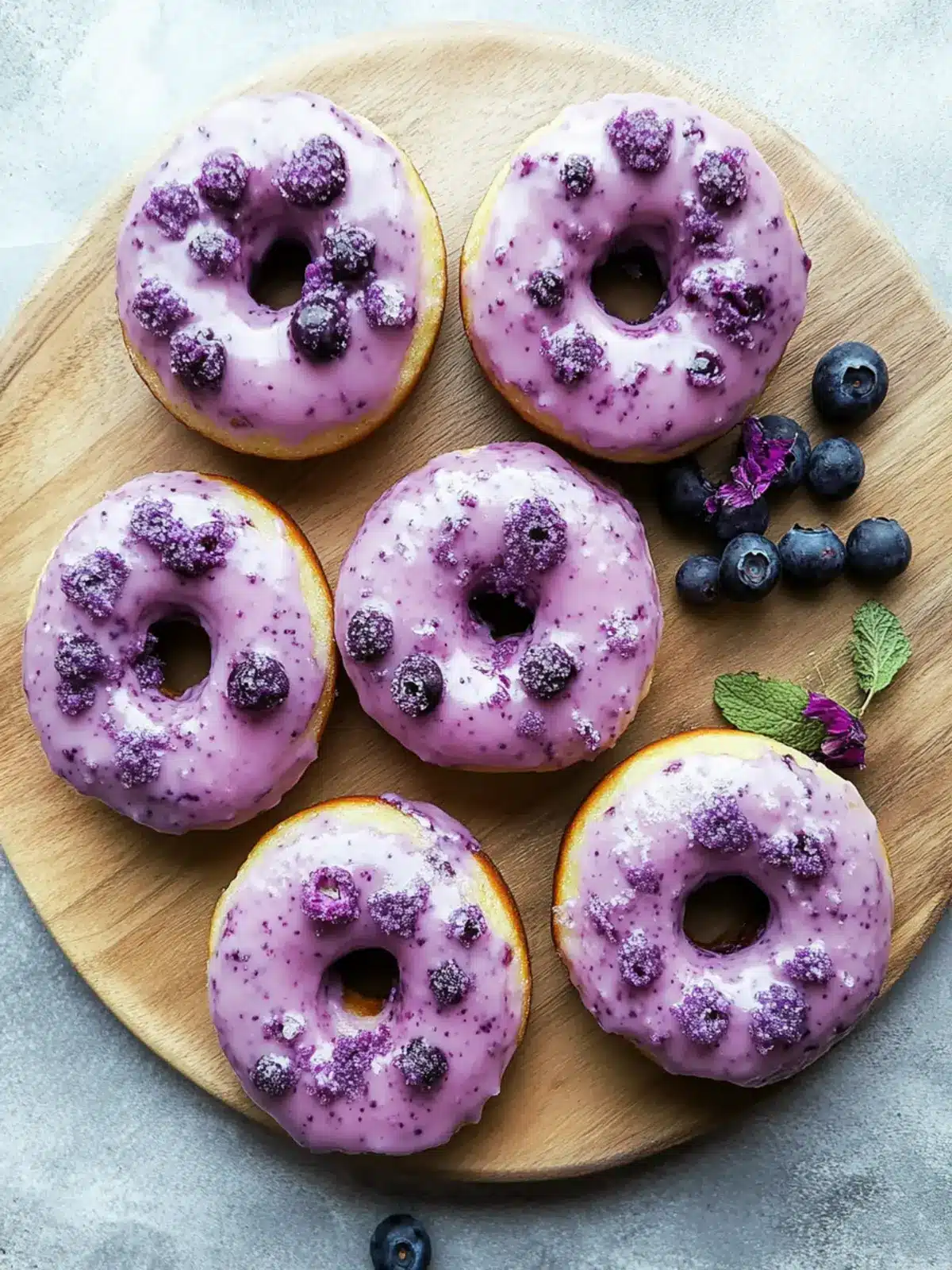 Wild Blueberry Cake Donuts