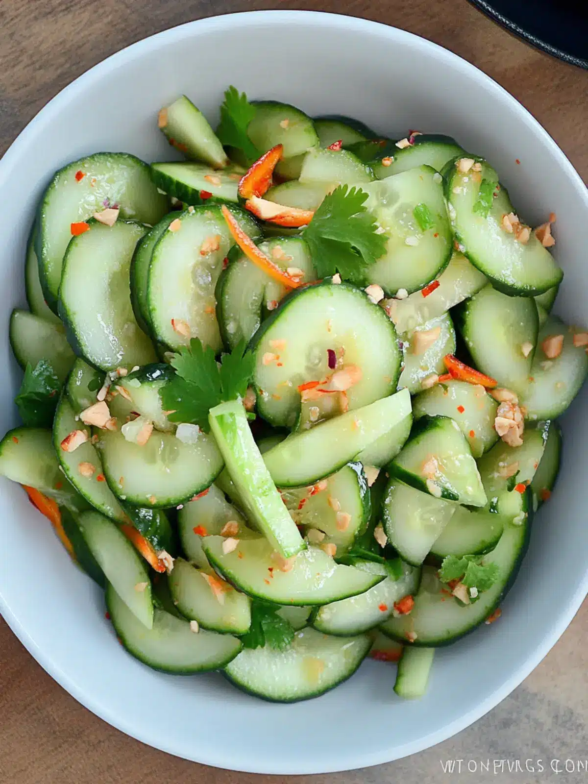 Tangy Spicy Thai Cucumber Salad