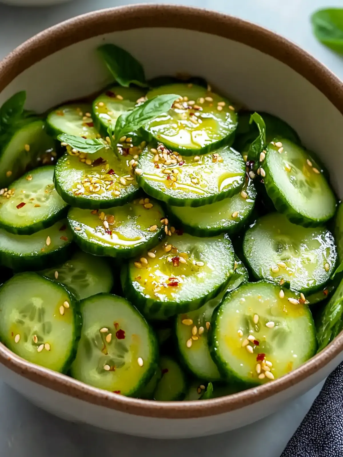 Homemade Cucumber Ginger Salad