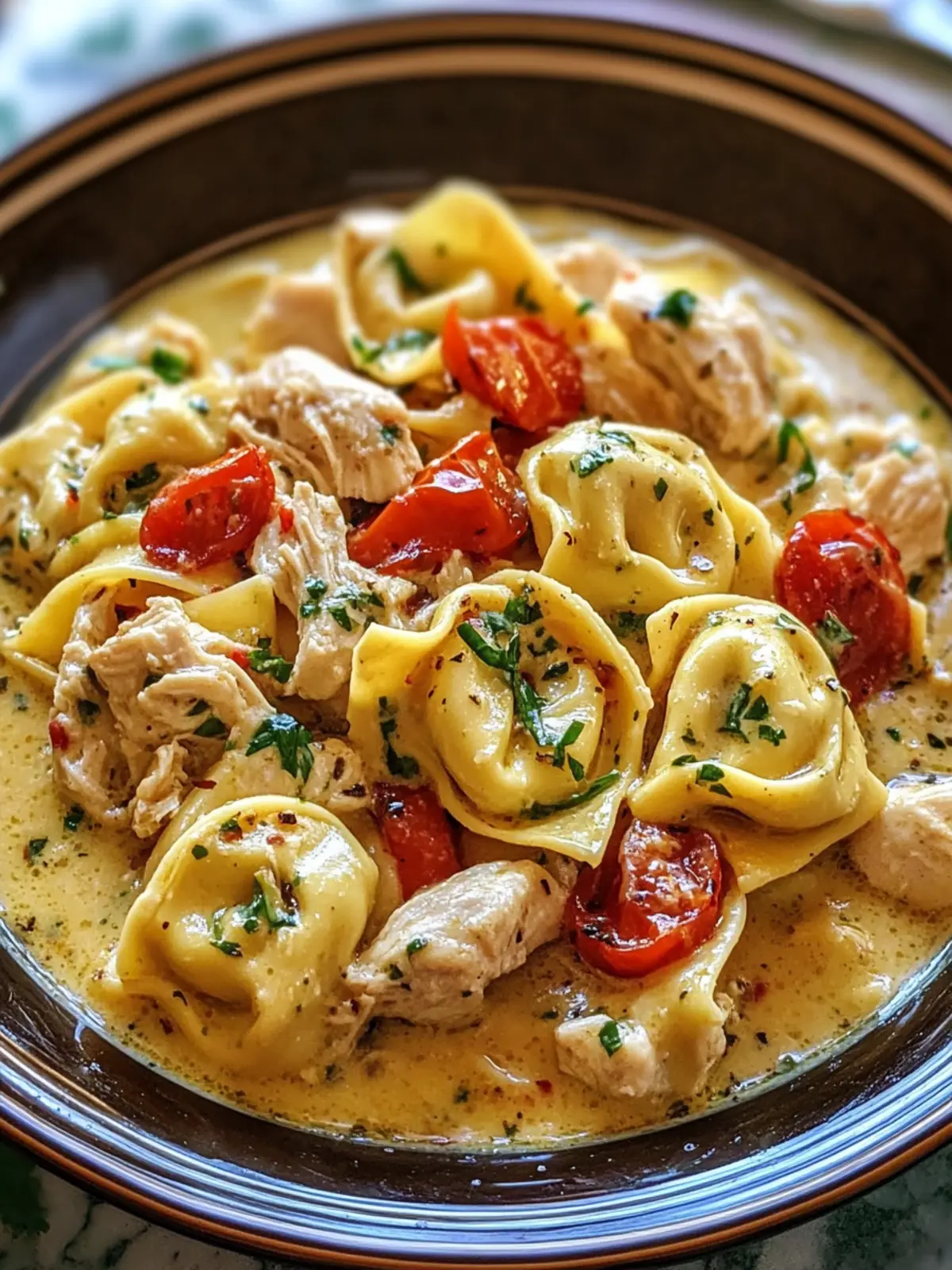Best CrockPot Chicken Tortellini