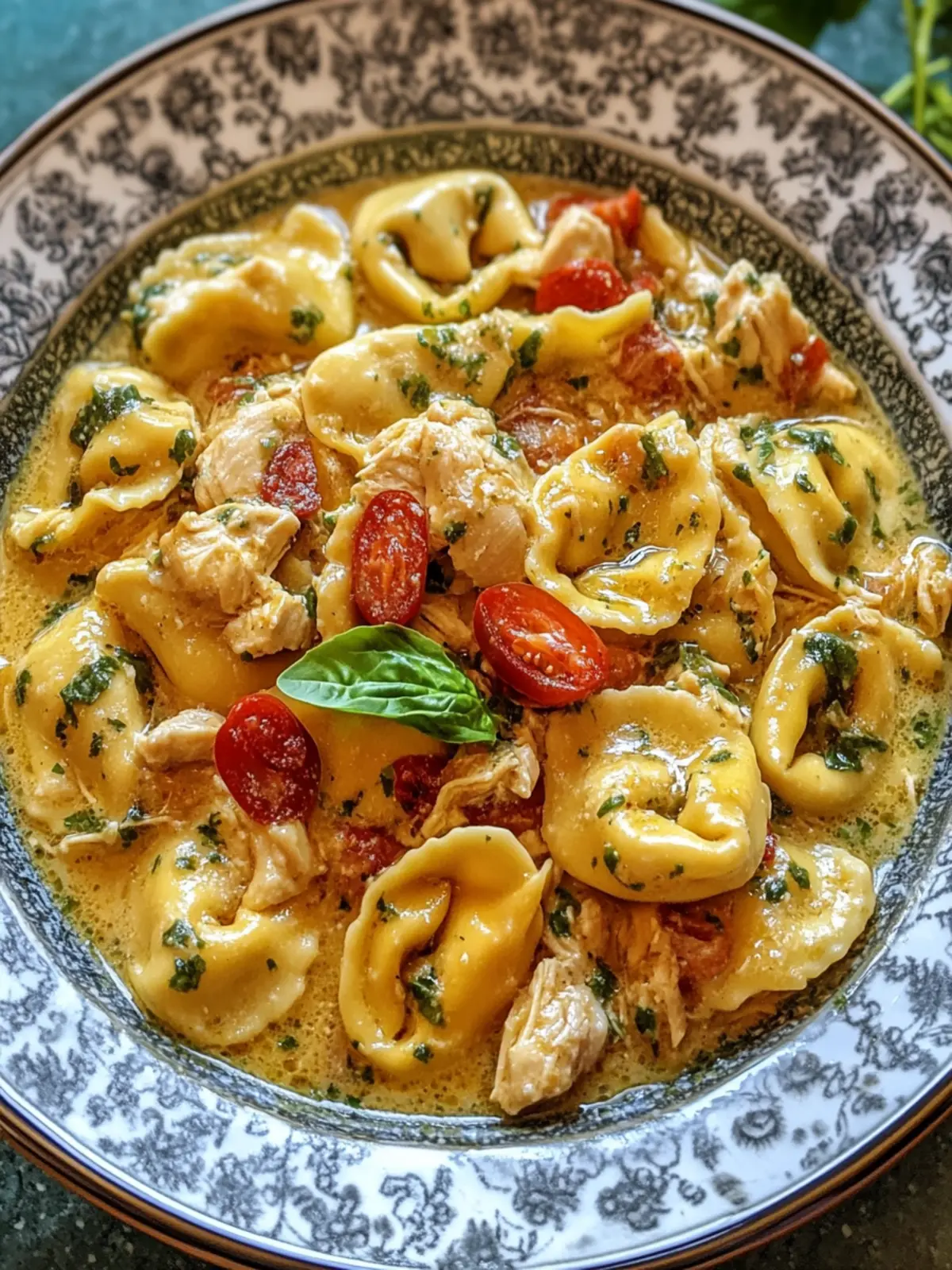 Best CrockPot Chicken Tortellini