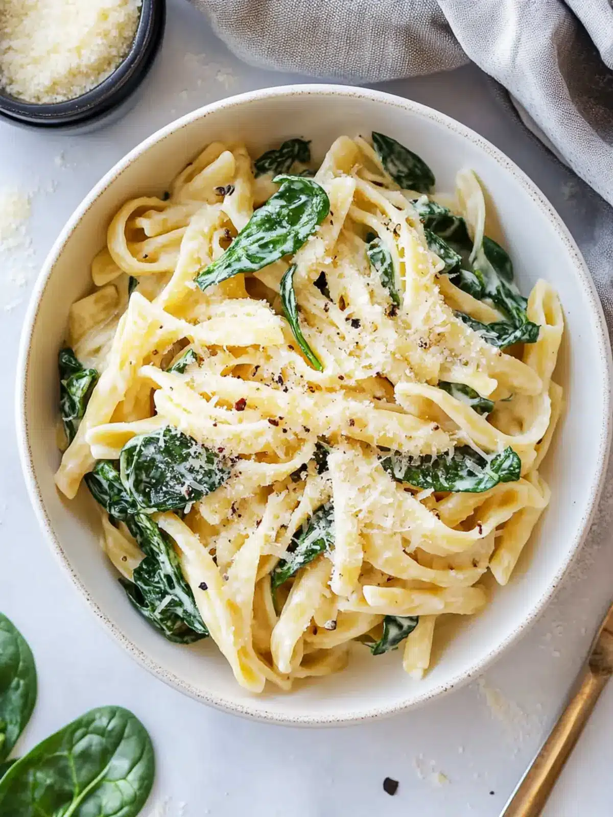 Pasta with Spinach