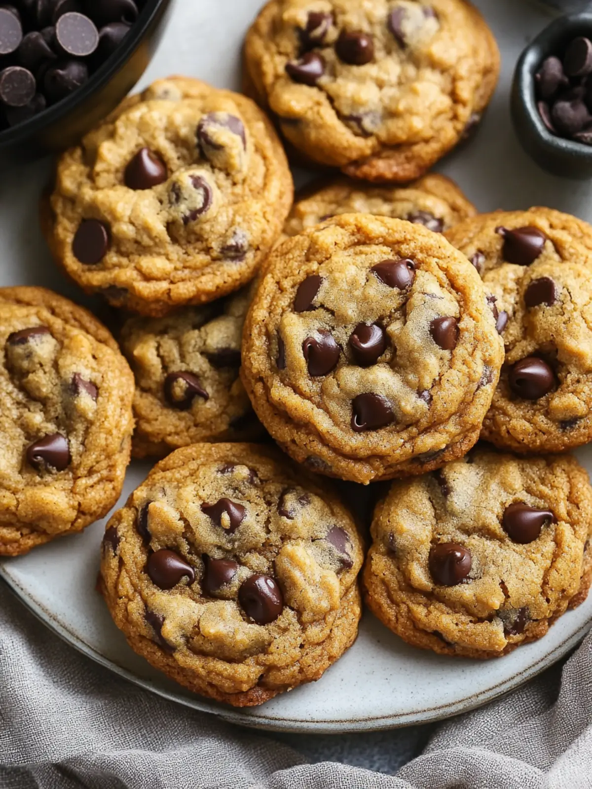 Chewy Pumpkin Chocolate Chip Cookies