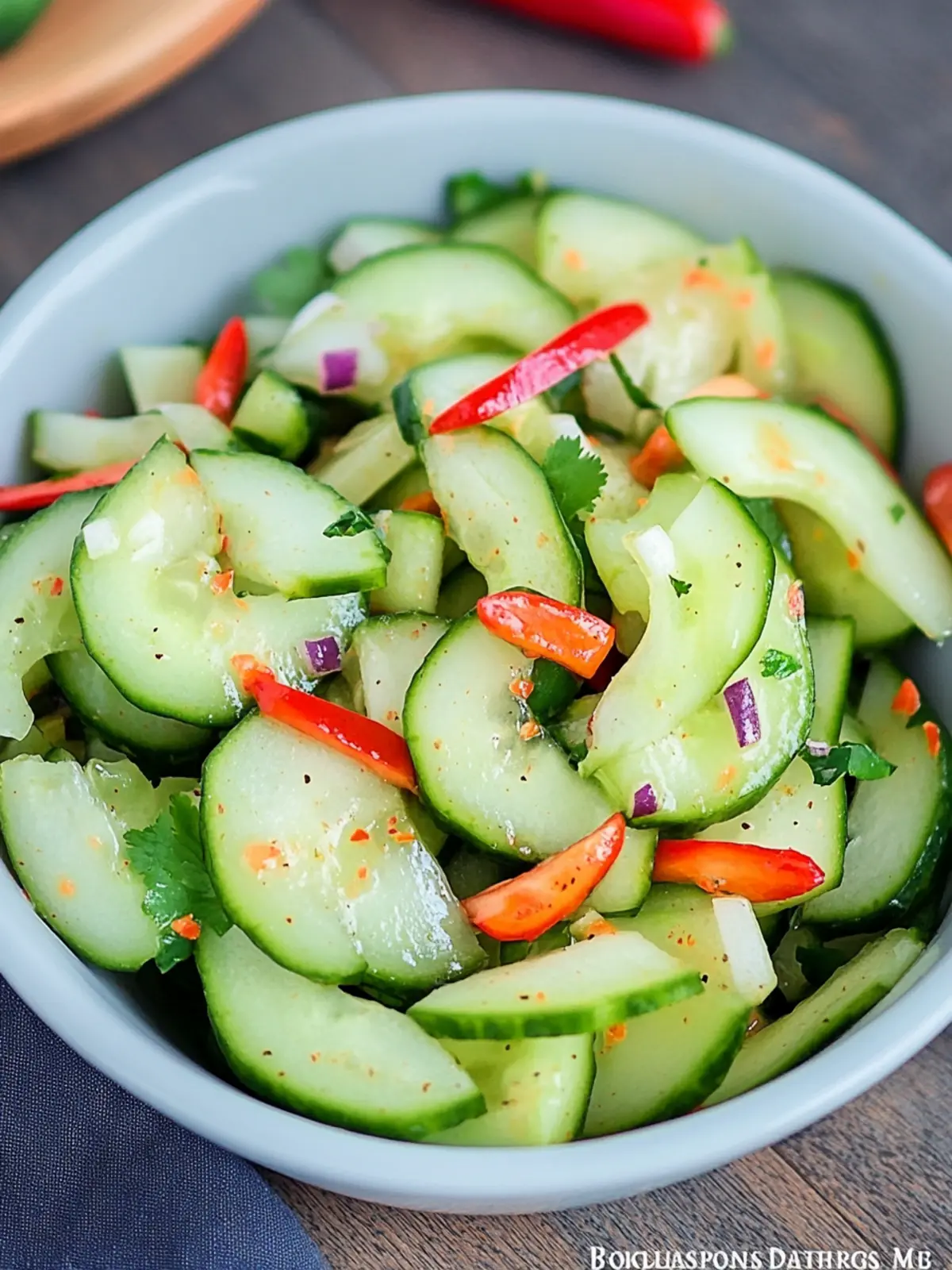 Tangy Spicy Thai Cucumber Salad