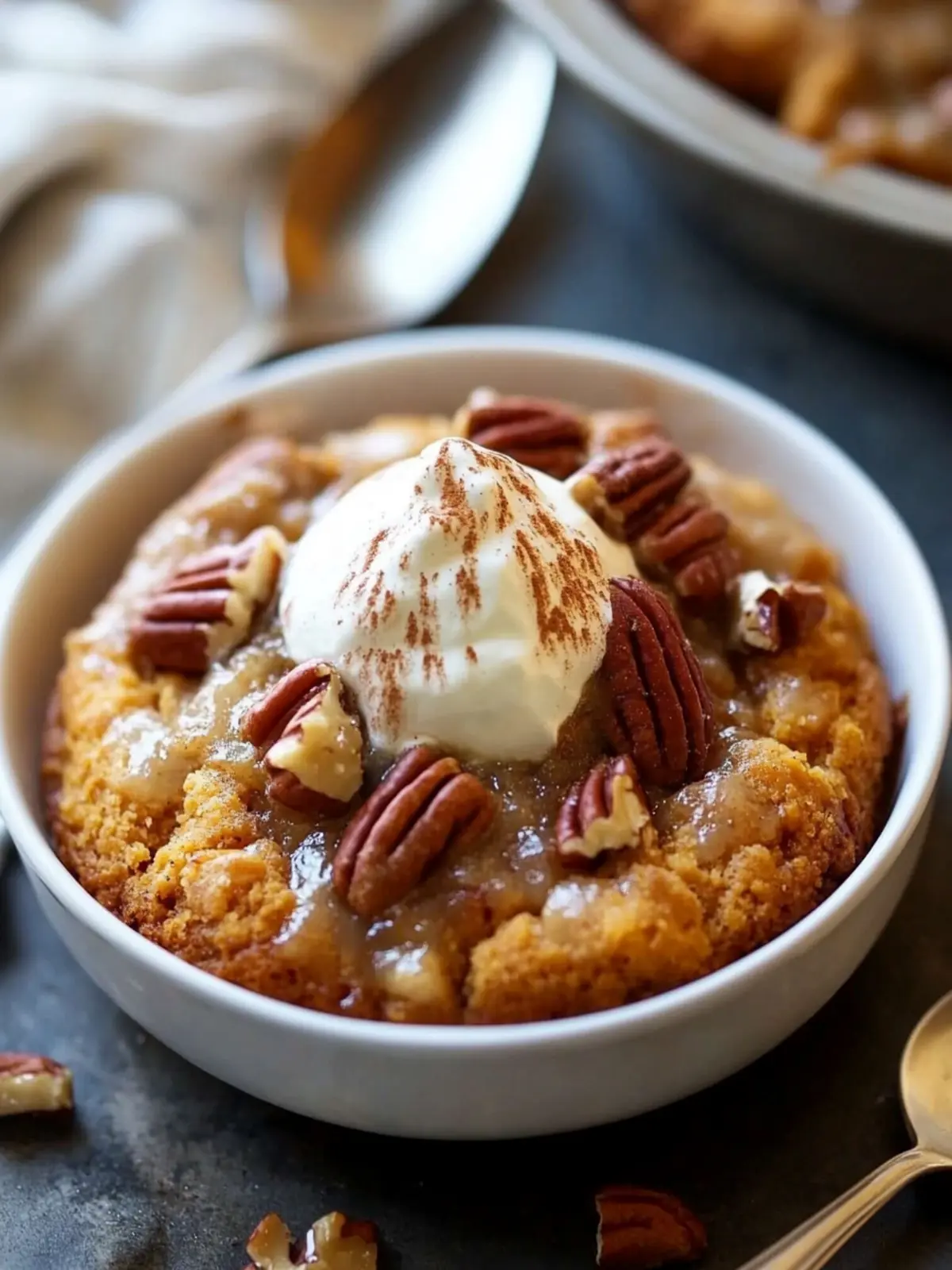Best Pumpkin Pecan Cobbler