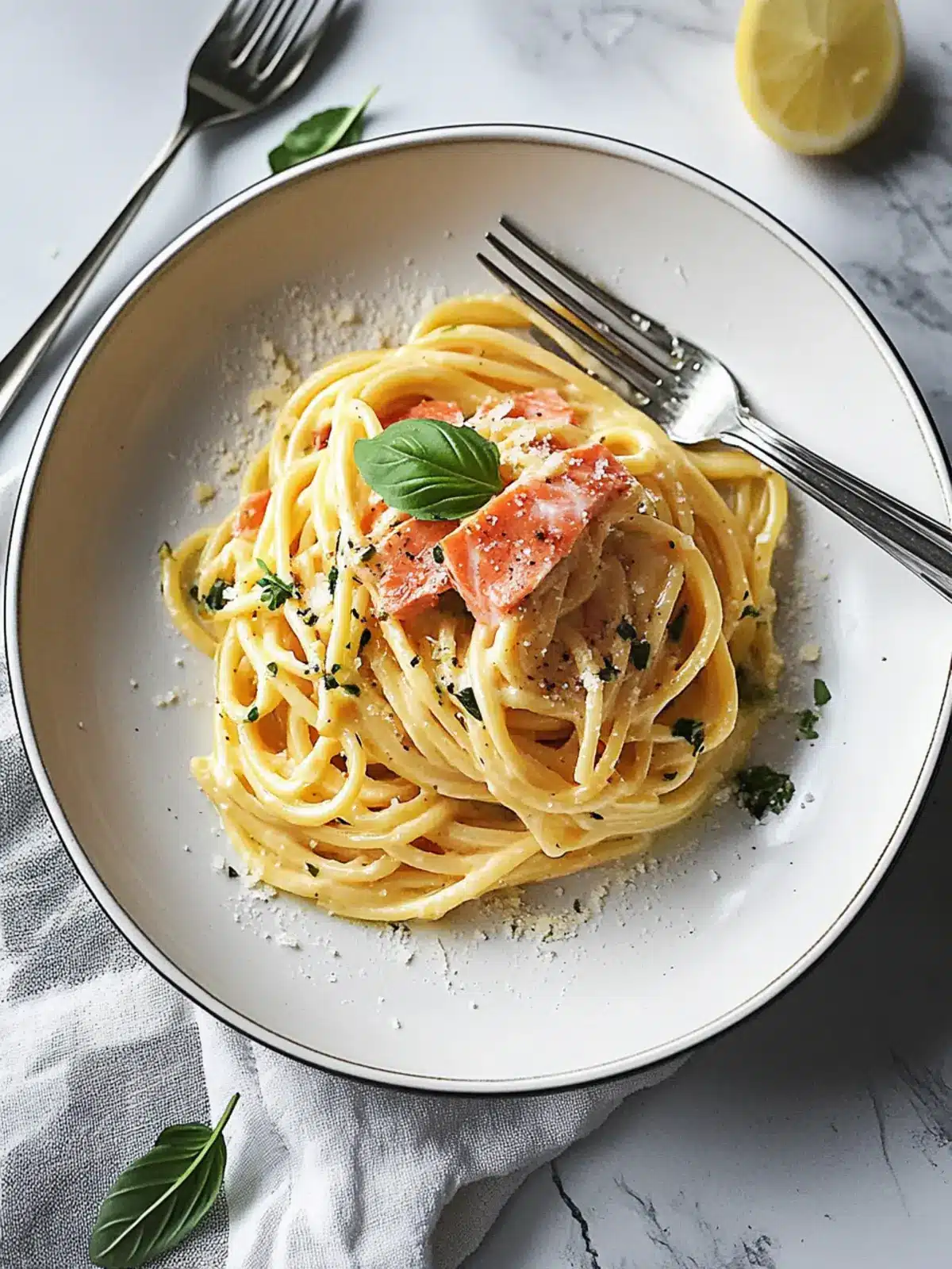 Smoked Salmon Carbonara