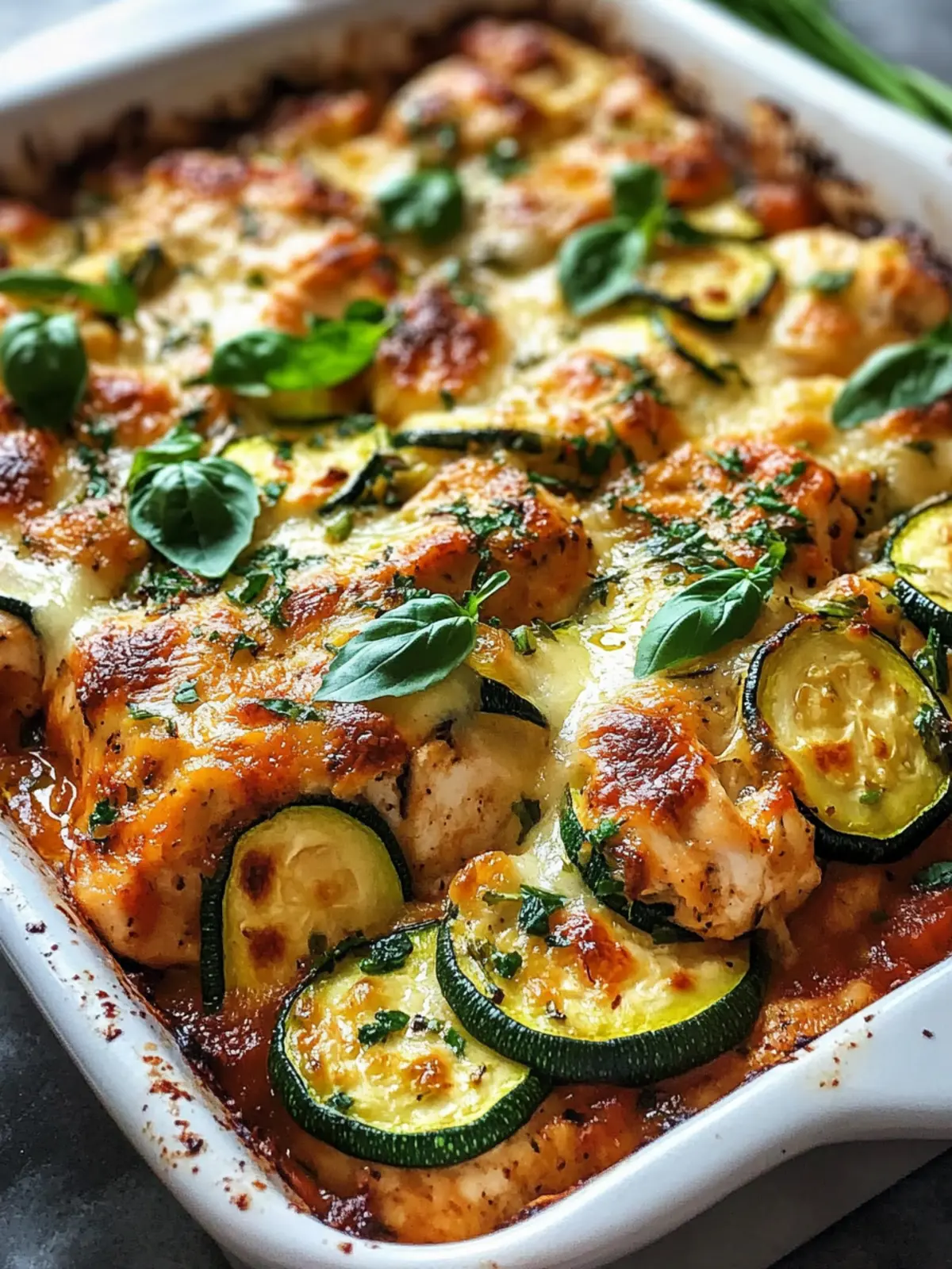 Italian Chicken and Zucchini Bake