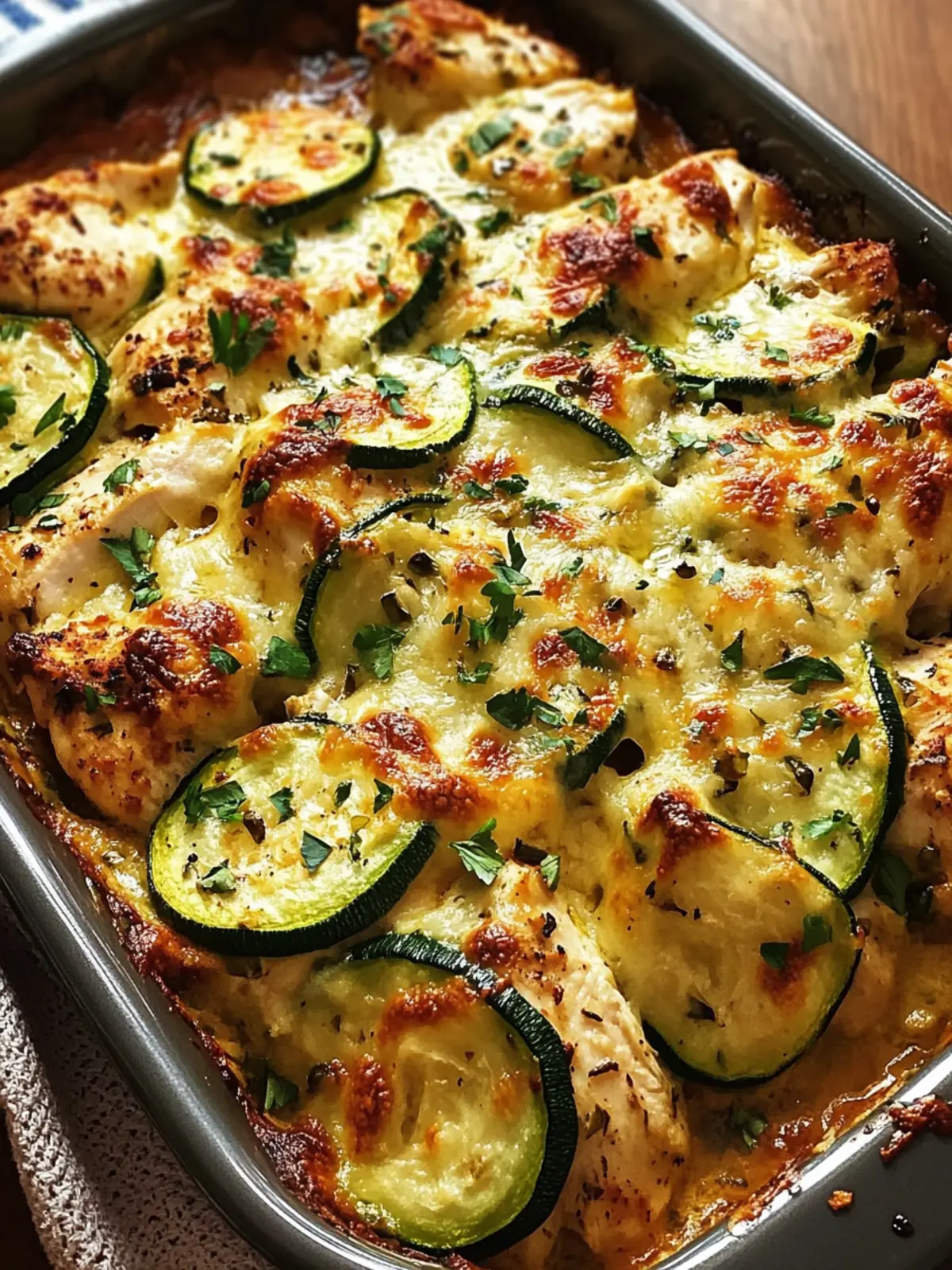 Italian Chicken and Zucchini Bake