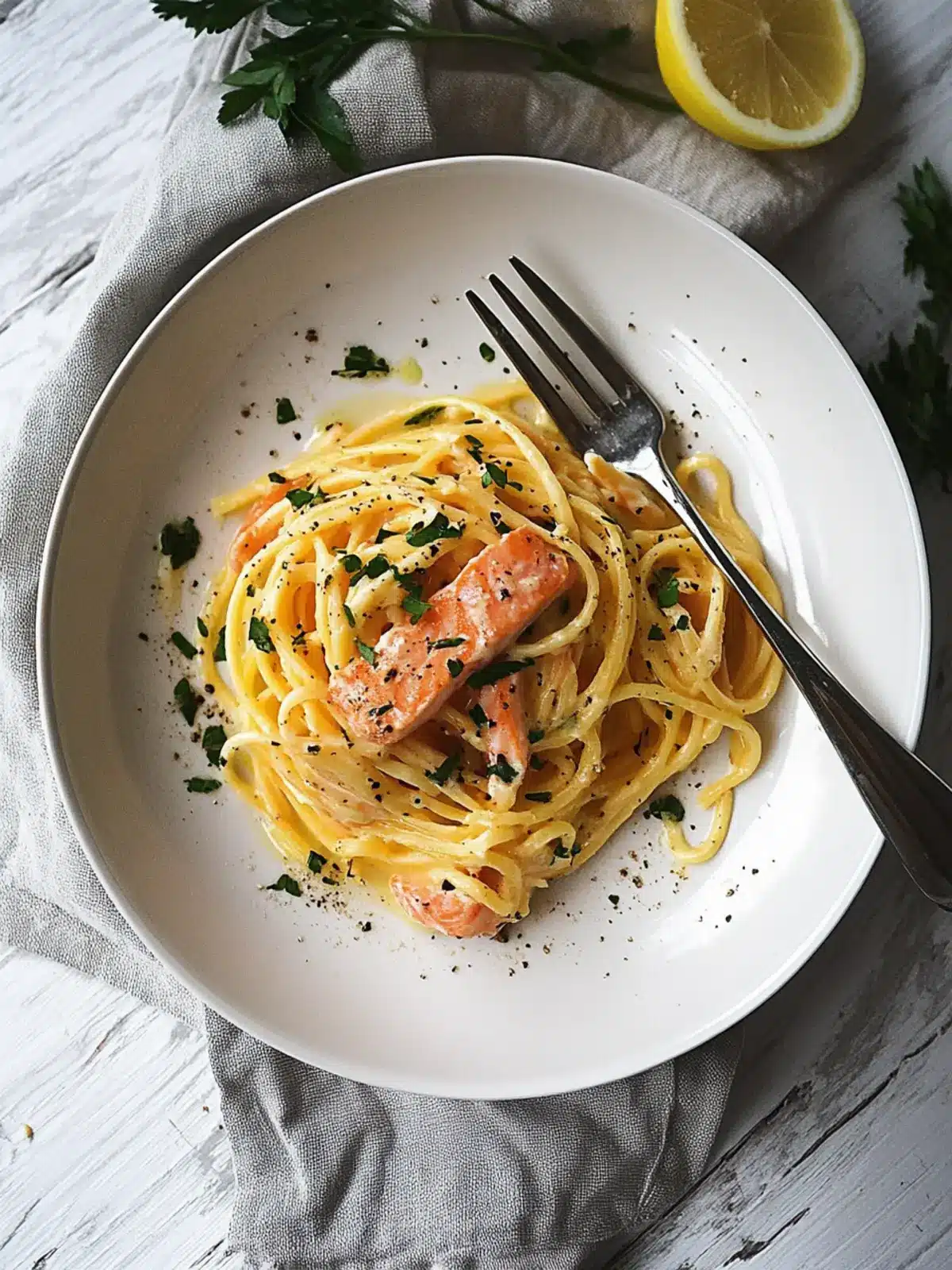Smoked Salmon Carbonara
