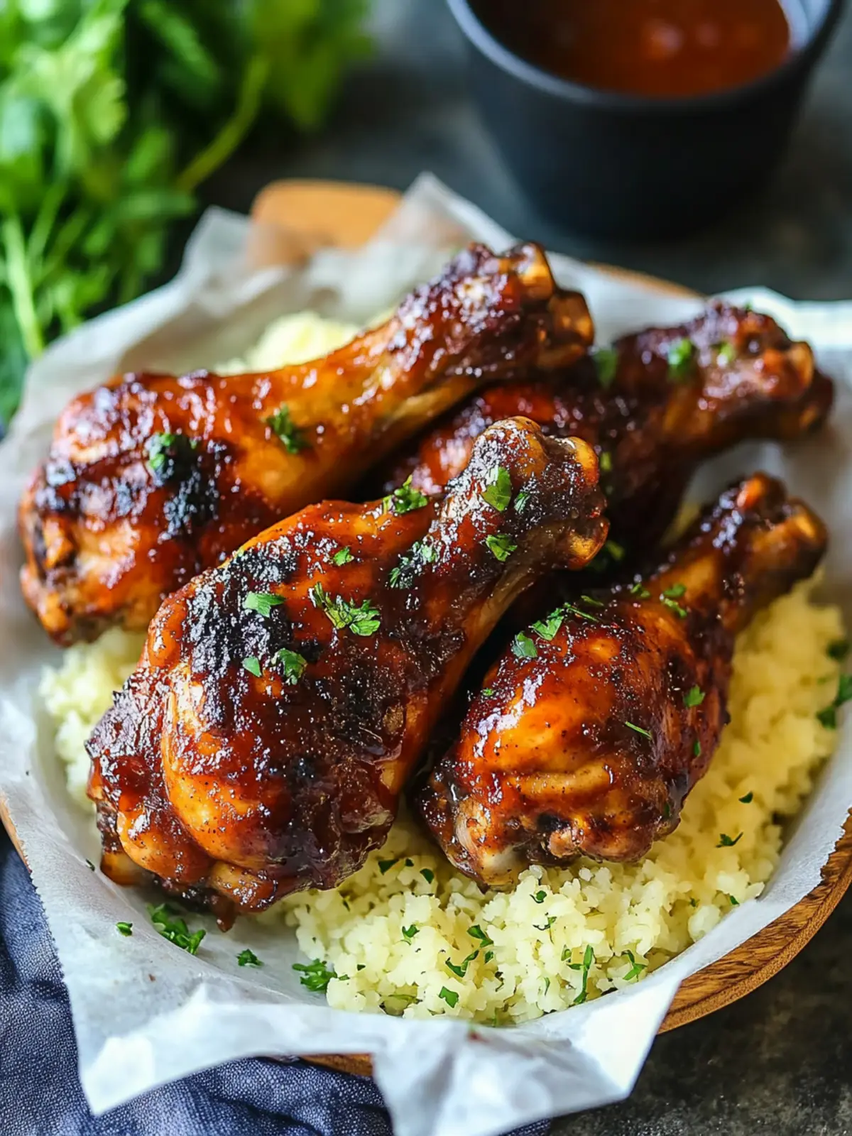 Slow Cooker BBQ Chicken Legs