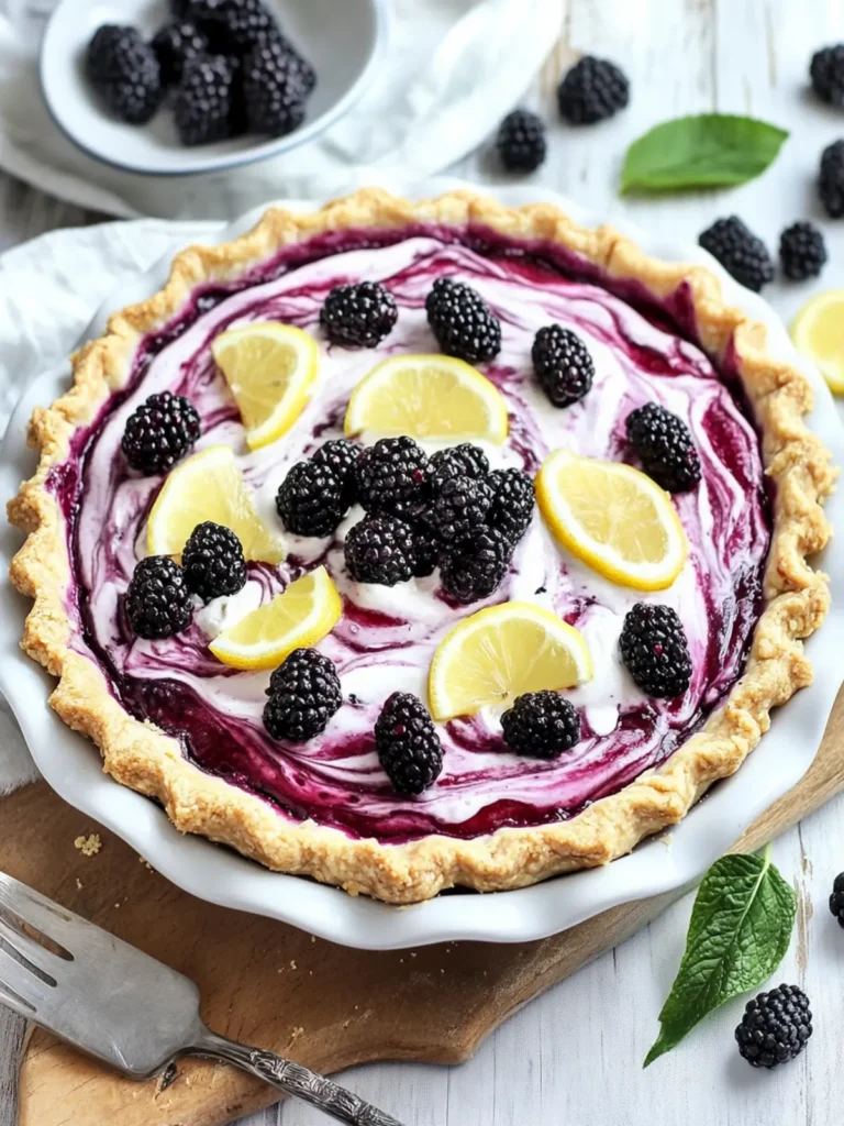 Blackberry Lemonade Pie